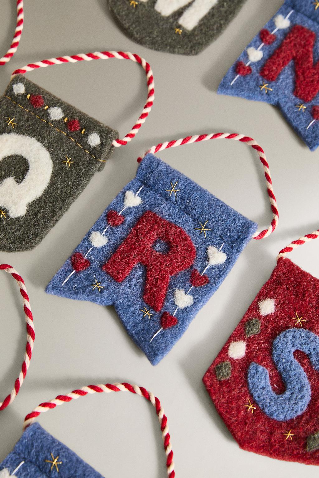 Украшение рождество флаг (l-v)