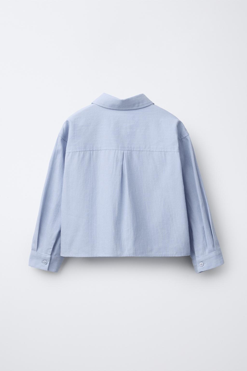 УКОРОЧЕННАЯ РУБАШКА В ПОЛОСКУ