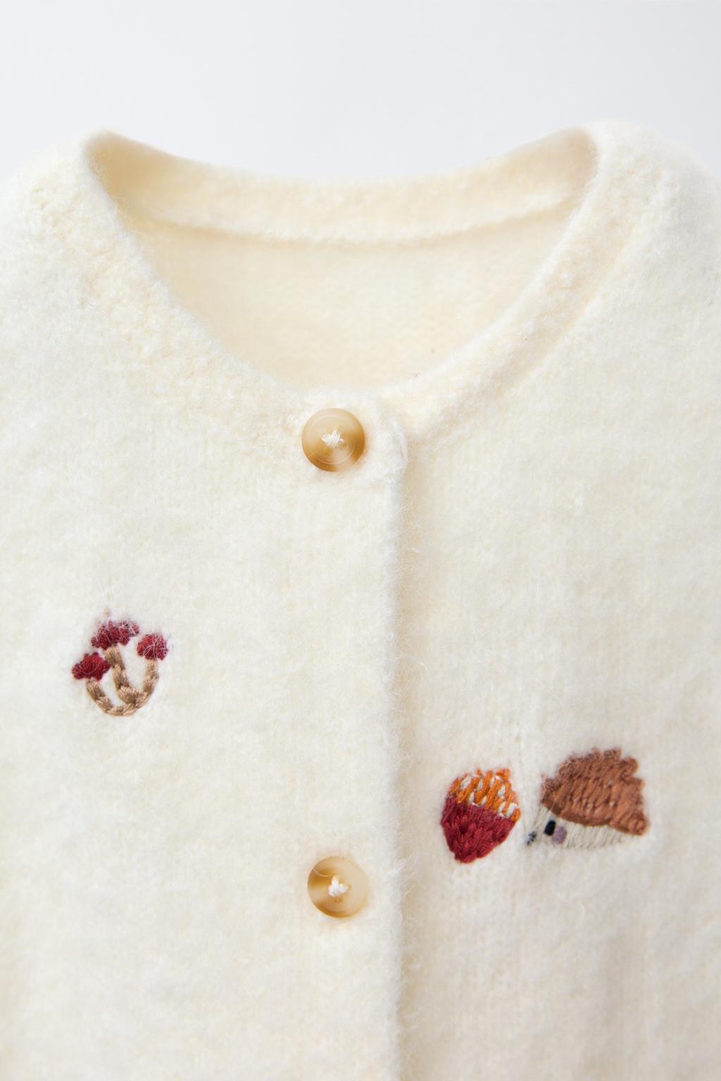 ТРИКОТАЖНЫЙ КОМБИНЕЗОН С ВЫШИВКОЙ «ЕЖИКИ»