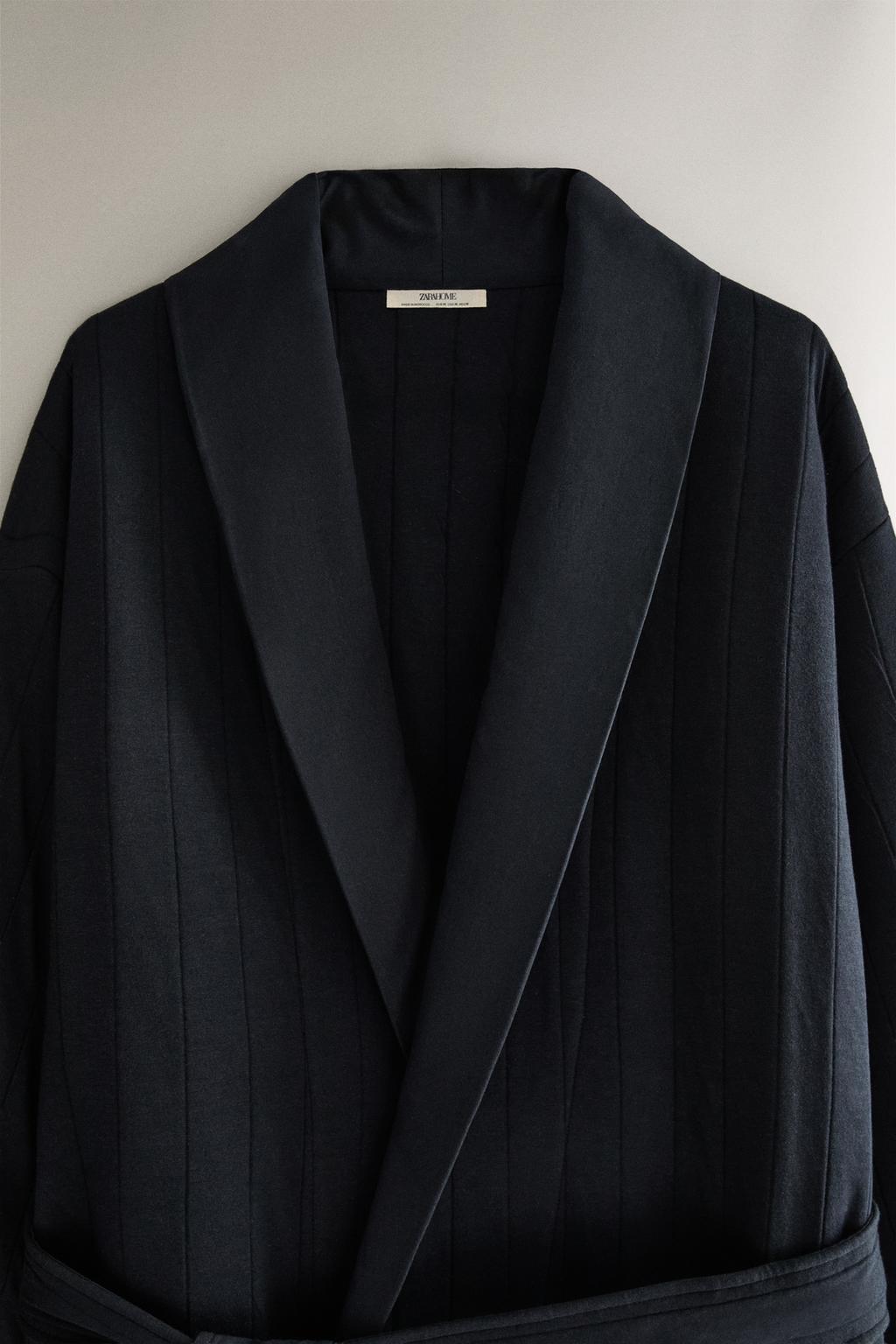 Длинный стеганный халат