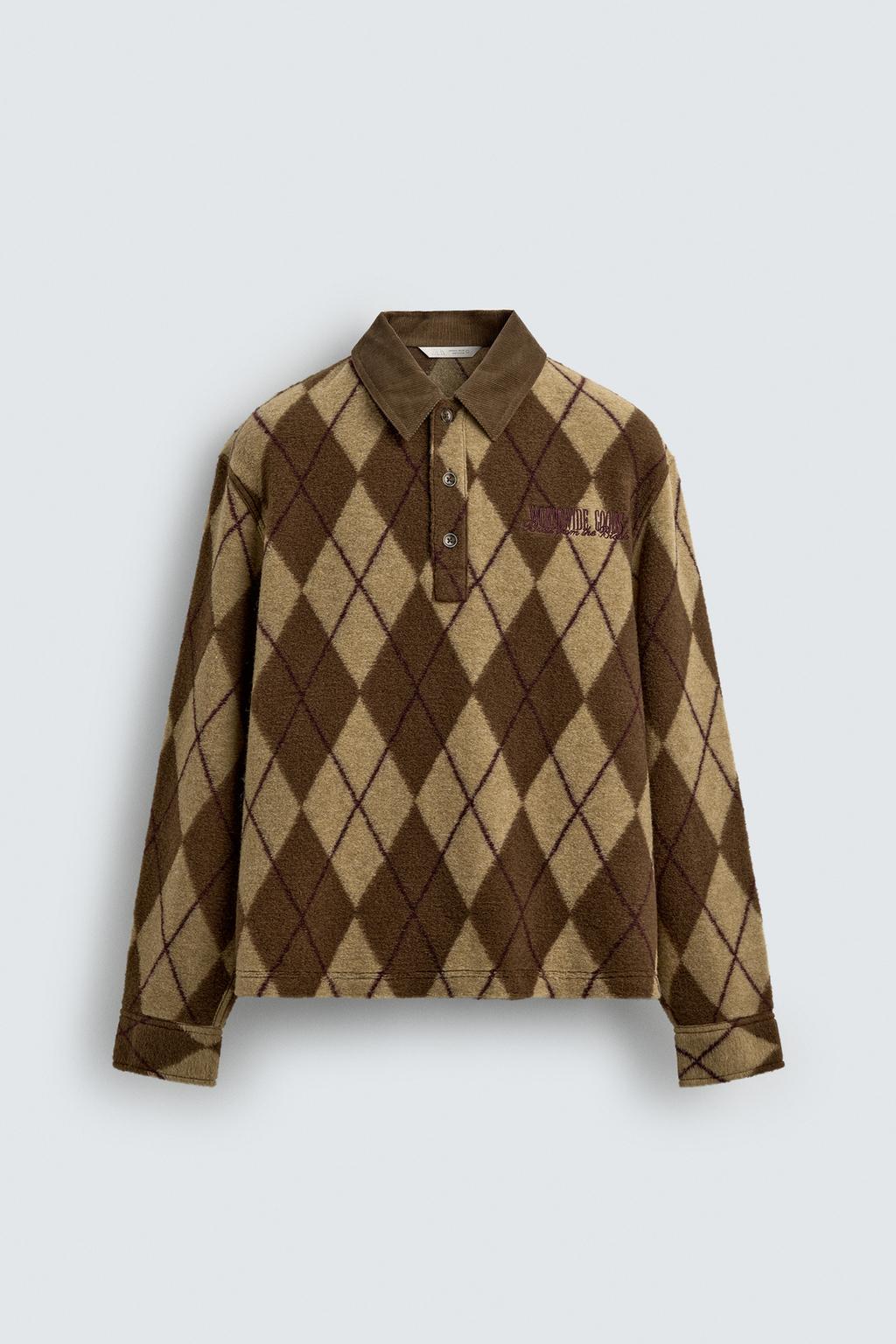 ПОЛО ЖАККАРДОВОЕ С РОМБАМИ