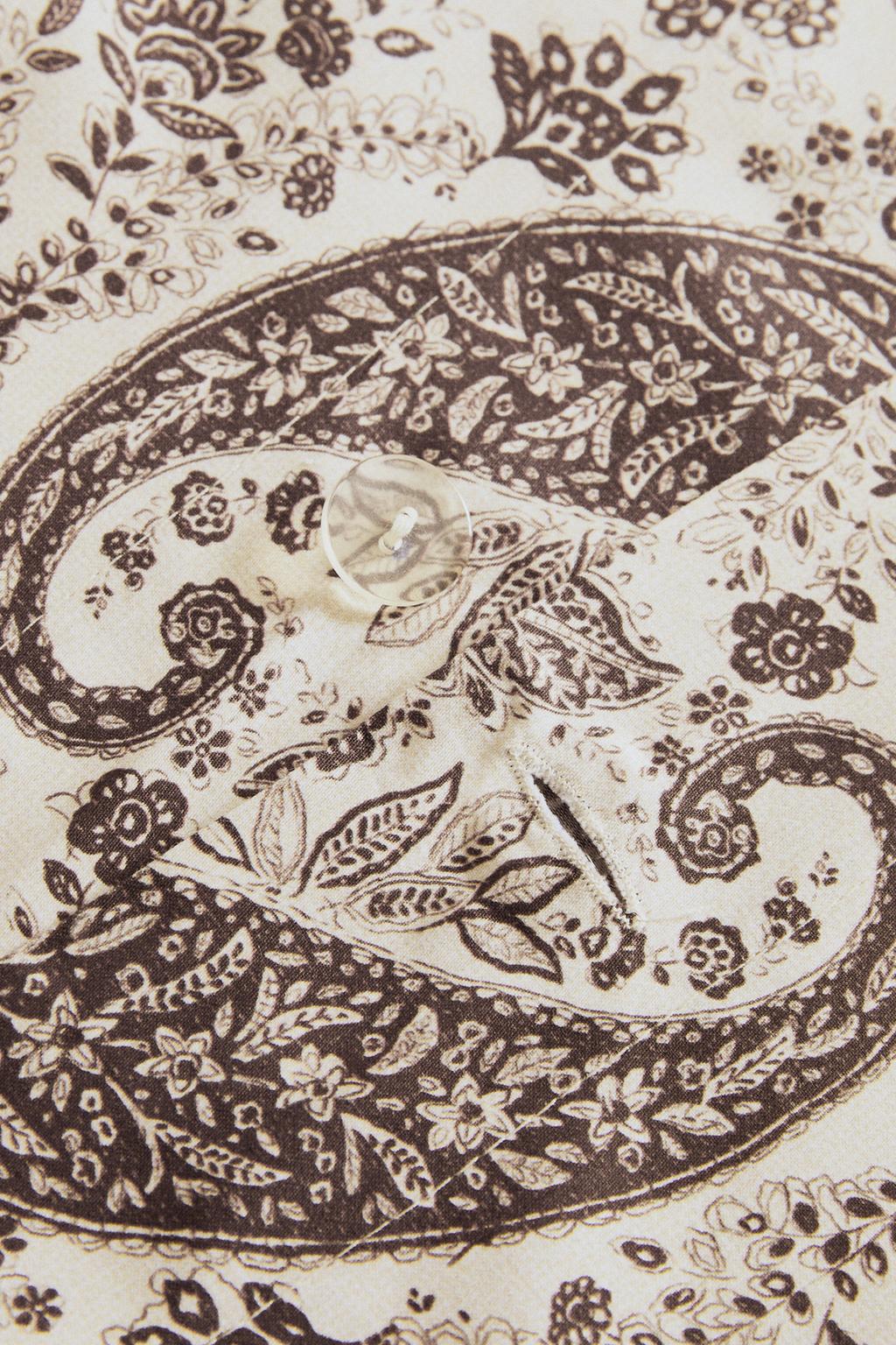 Покрывало из сатина с рисунком пейсли