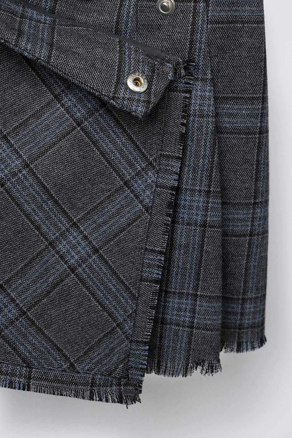 ЮБКА-ШОРТЫ В КЛЕТКУ В СТИЛЕ ПАРЕО