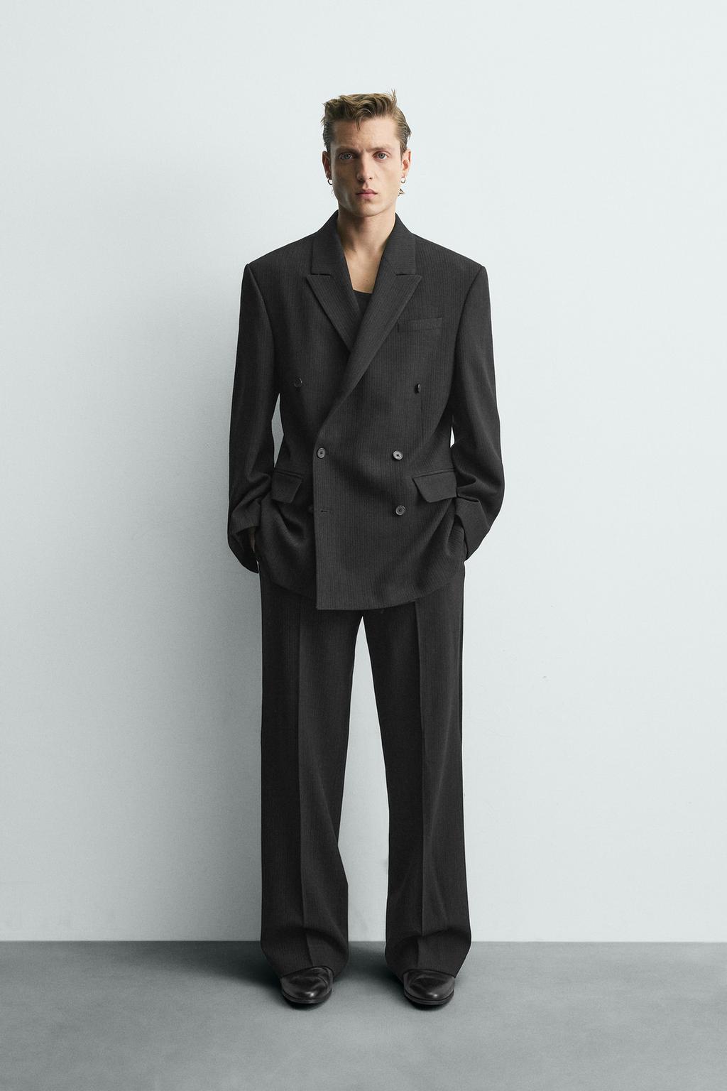 КОСТЮМНЫЕ БРЮКИ В ТОНКУЮ ПОЛОСКУ — LIMITED EDITION