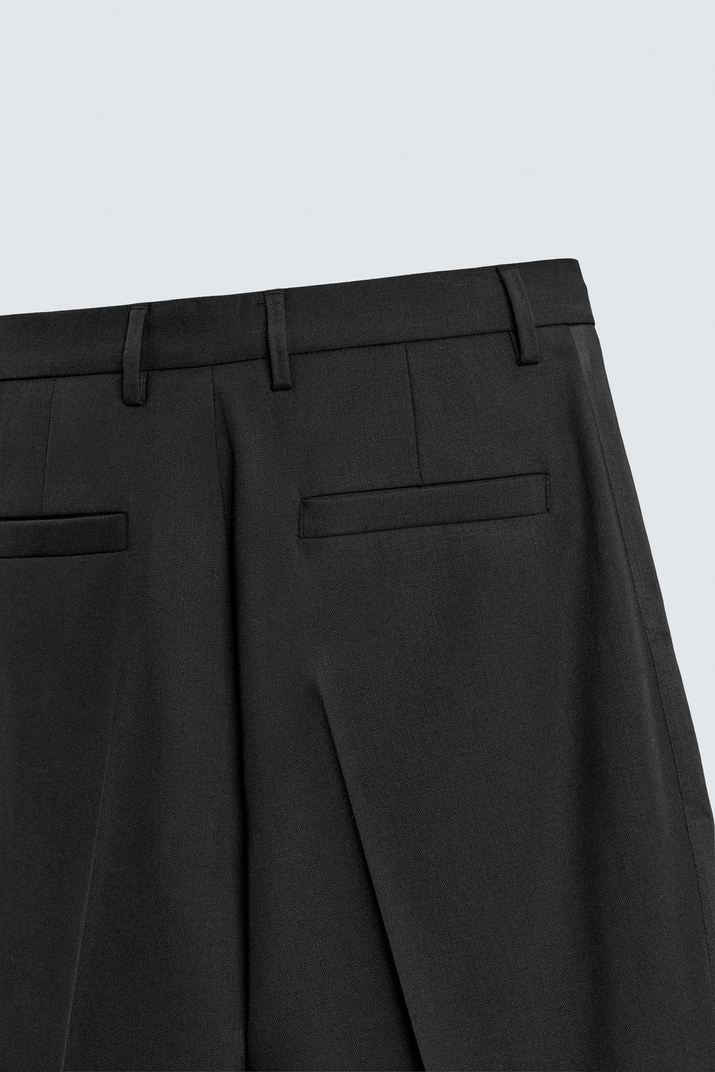 КОСТЮМНЫЕ БРЮКИ-СМОКИНГ ИЗ ШЕРСТИ