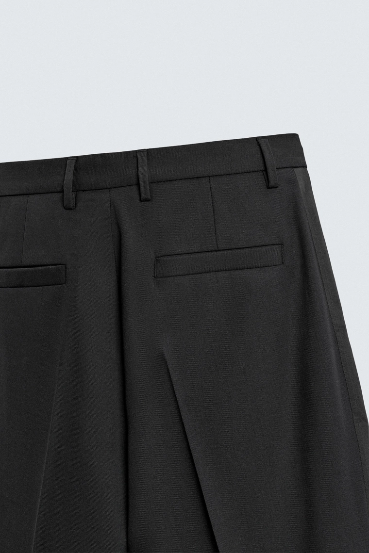 КОСТЮМНЫЕ БРЮКИ-СМОКИНГ ИЗ ШЕРСТИ