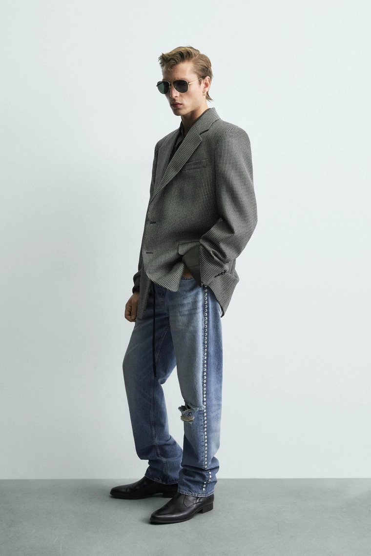 БЛЕЙЗЕР ИЗ 100% ШЕРСТИ С УЗОРОМ «ГУСИНАЯ ЛАПКА» — LIMITED EDITION