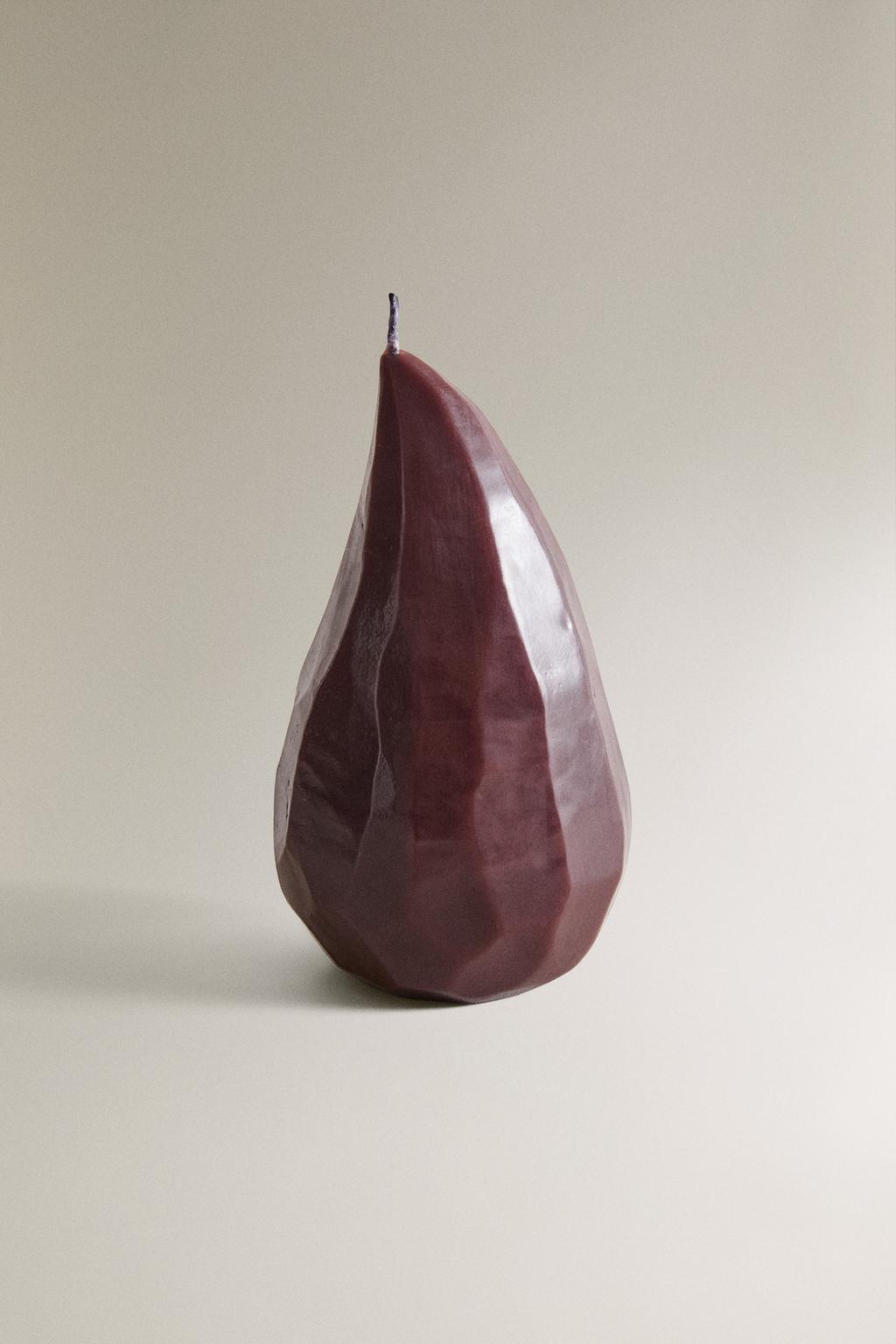 Декоративная свеча в форме груши