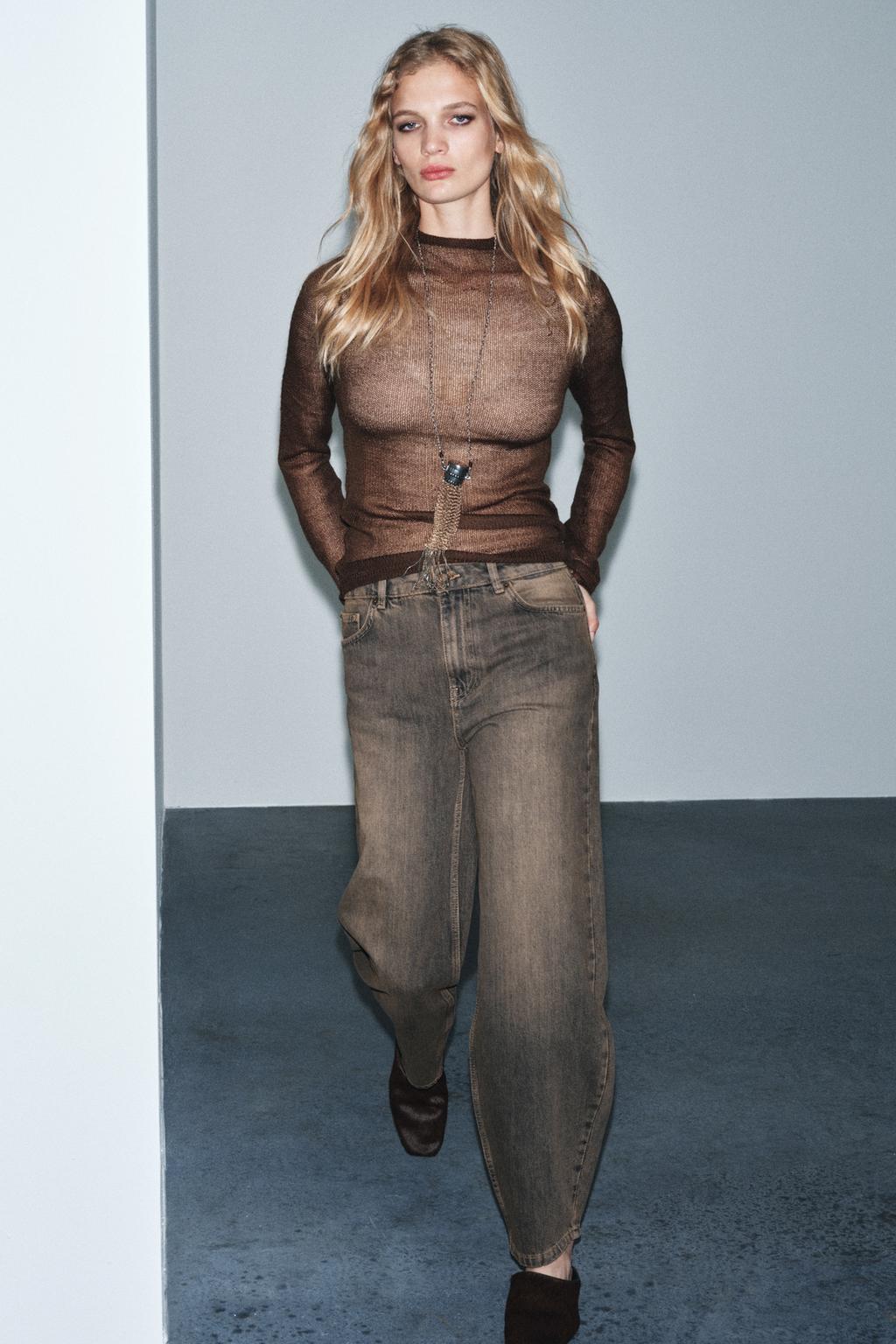 ДЖИНСЫ ZW COLLECTION BARREL СО СРЕДНЕЙ ПОСАДКОЙ