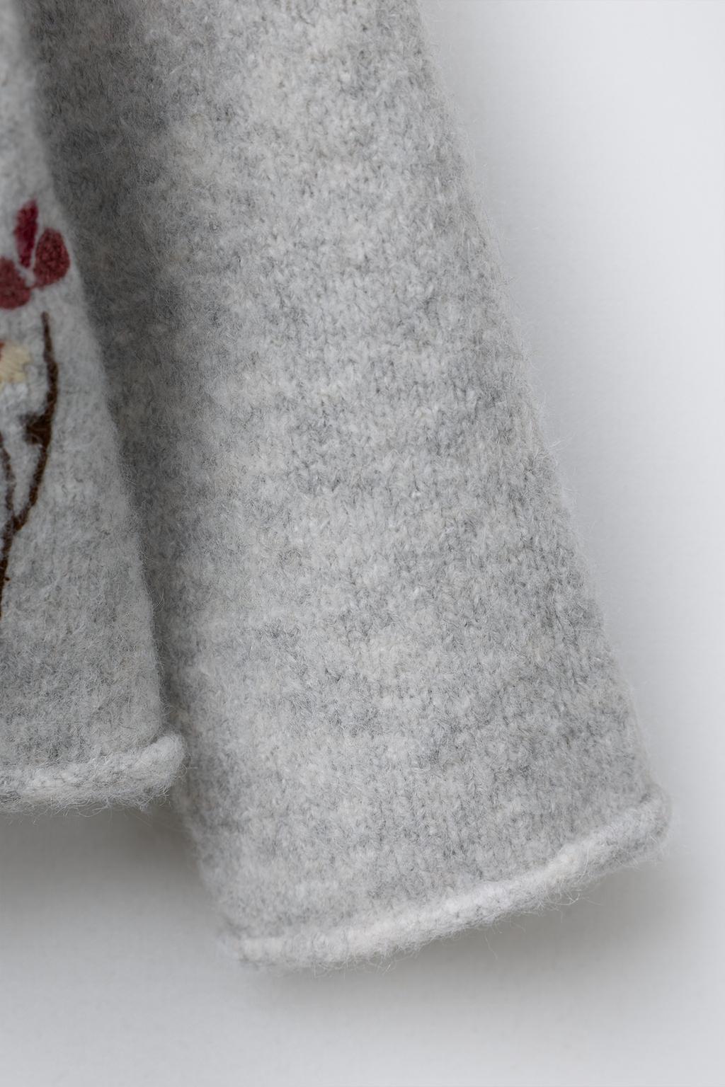 КАРДИГАН С ВЫШИТЫМИ ЦВЕТАМИ