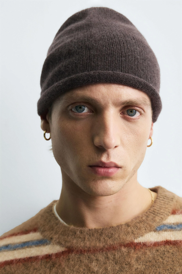 СВИТЕР В ПОЛОСКУ С НАЧЕСОМ