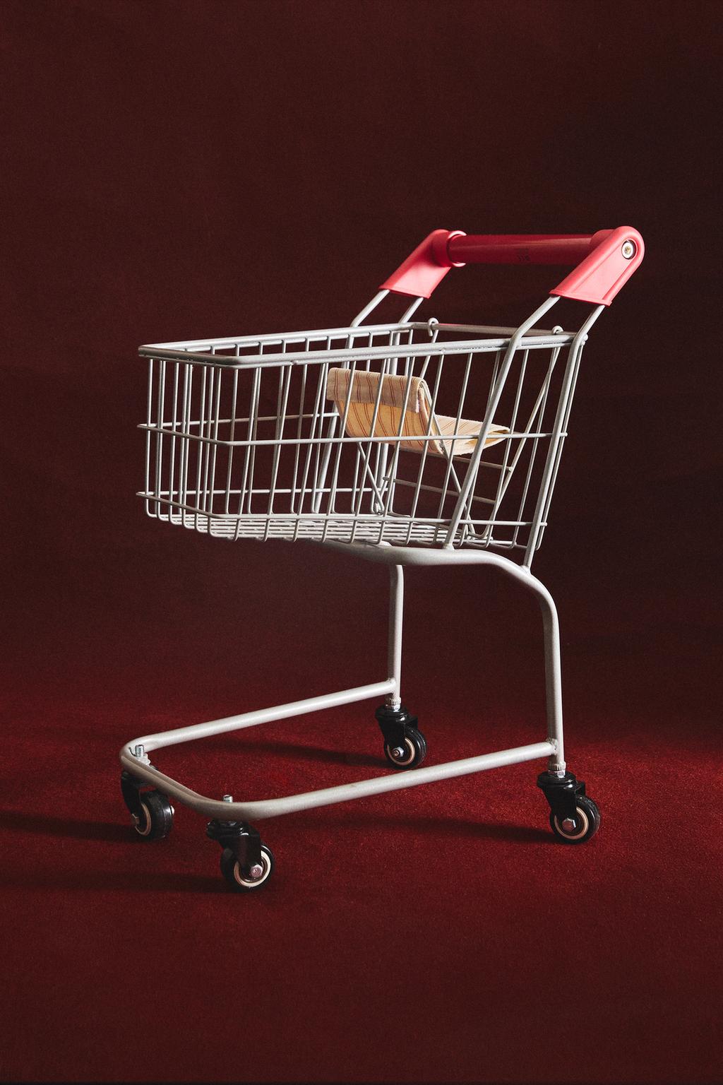 Детская игрушечная супермаркетная тележка