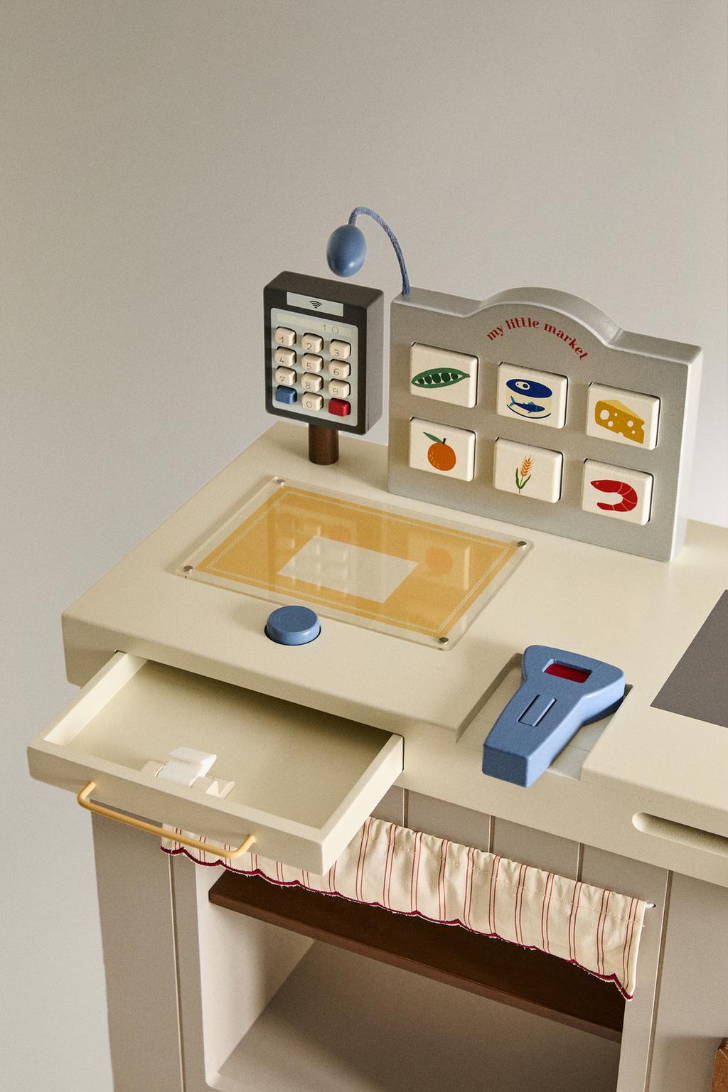 Детский деревянный супермаркет