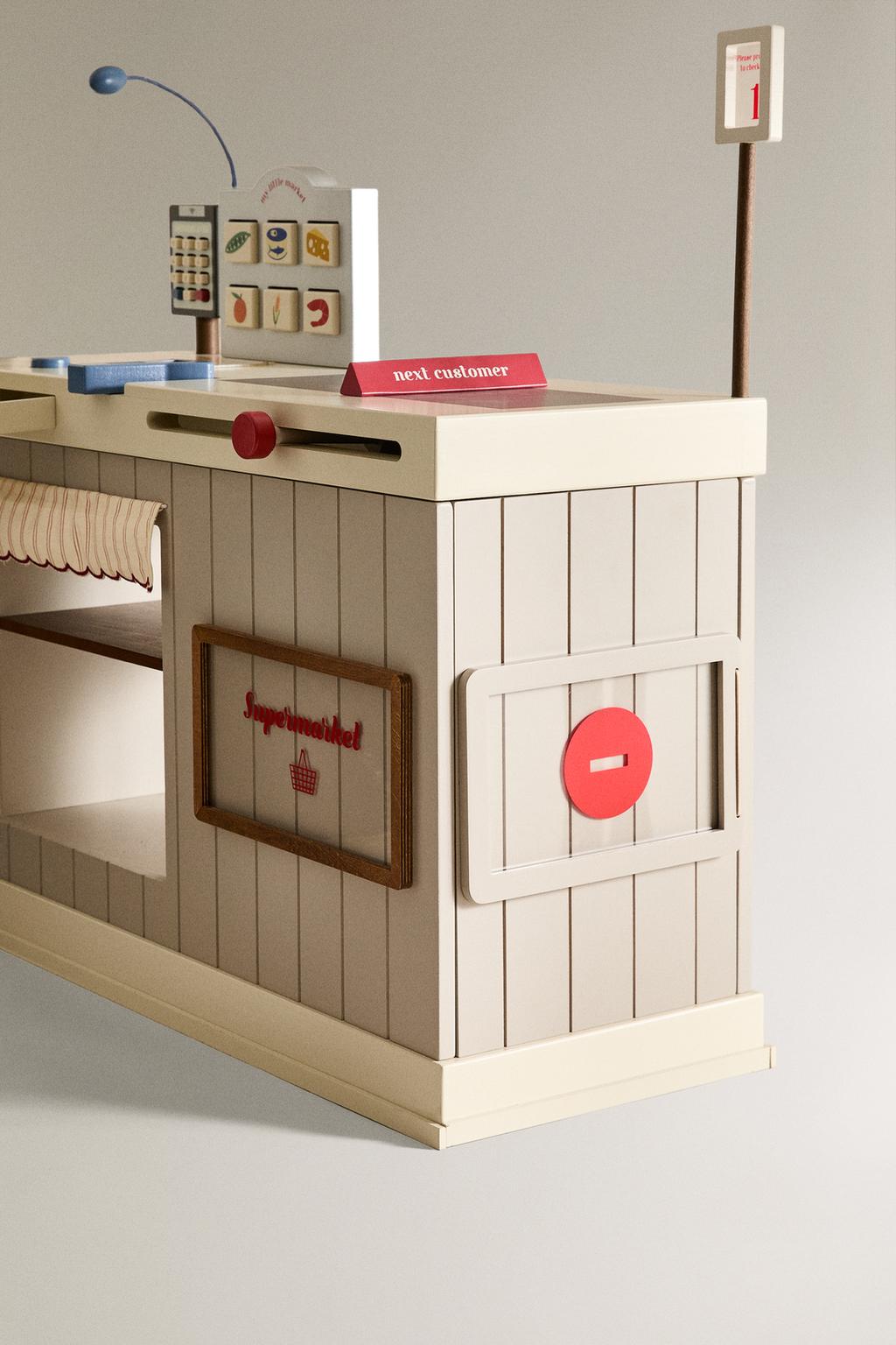 Детский деревянный супермаркет