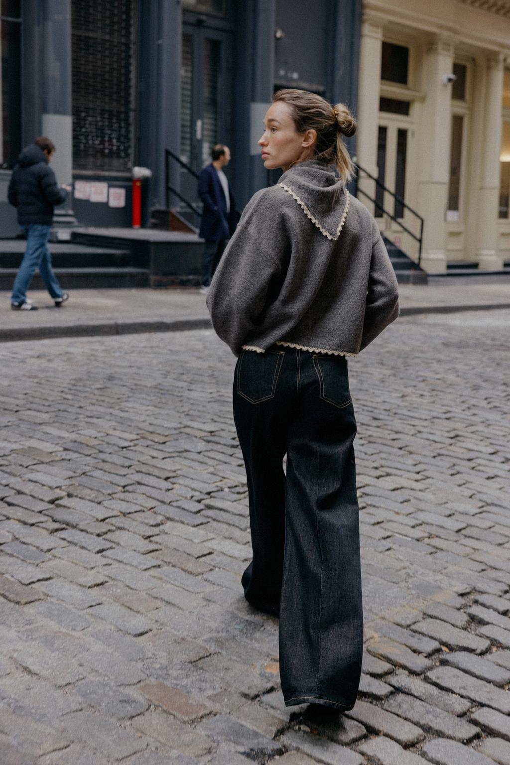 КАРДИГАН С БАНДАНОЙ И КРУЖЕВОМ