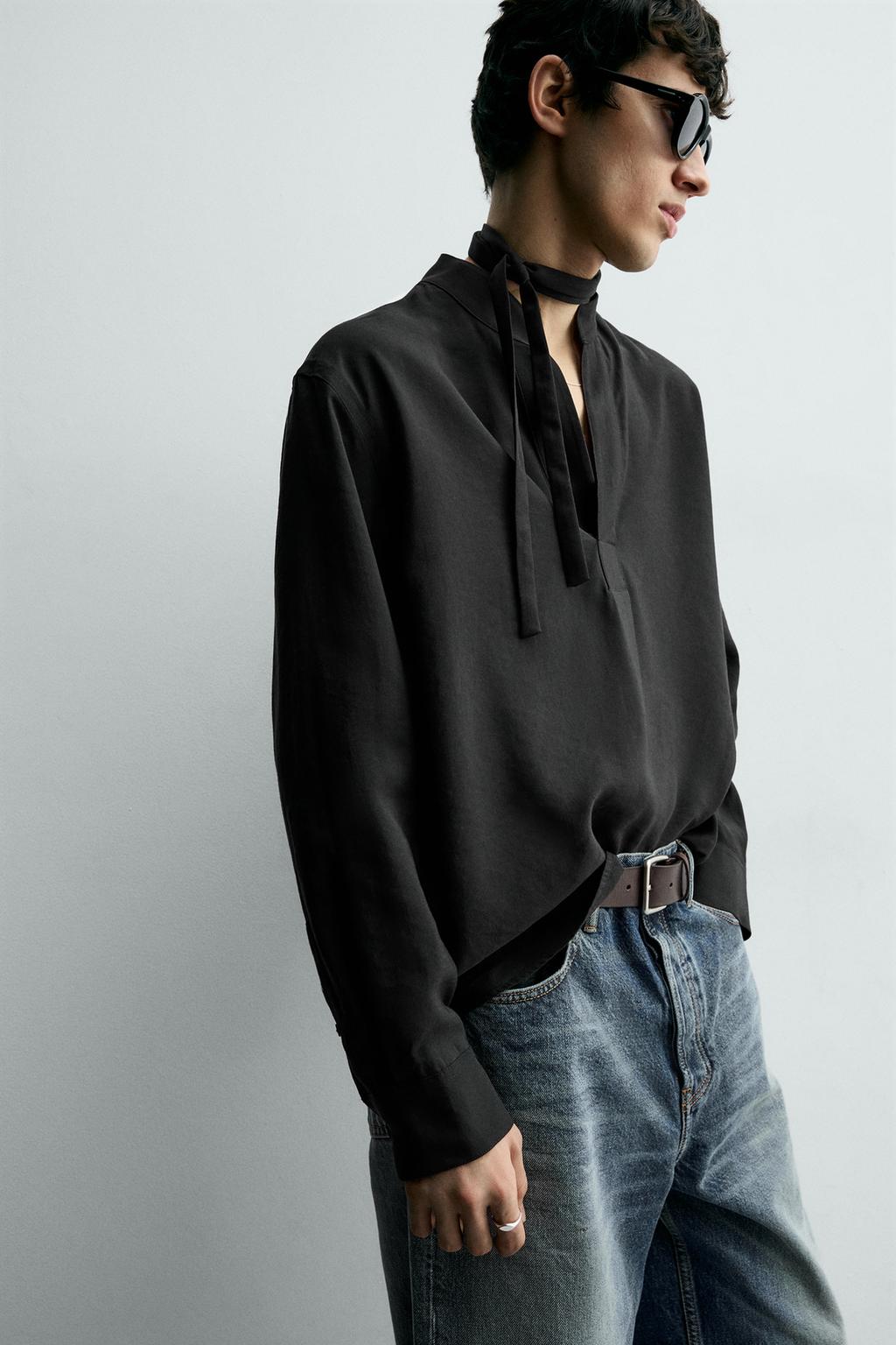 ПОЛО ИЗ СТРУЯЩЕЙСЯ ТКАНИ