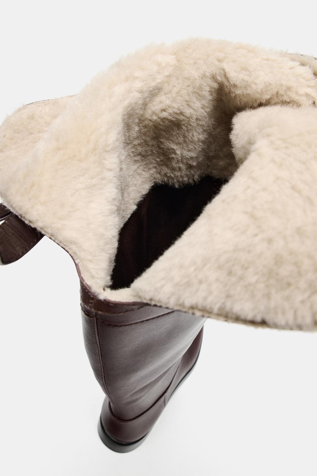 КОЖАНЫЕ САПОГИ НА МЕХОВОЙ ПОДКЛАДКЕ