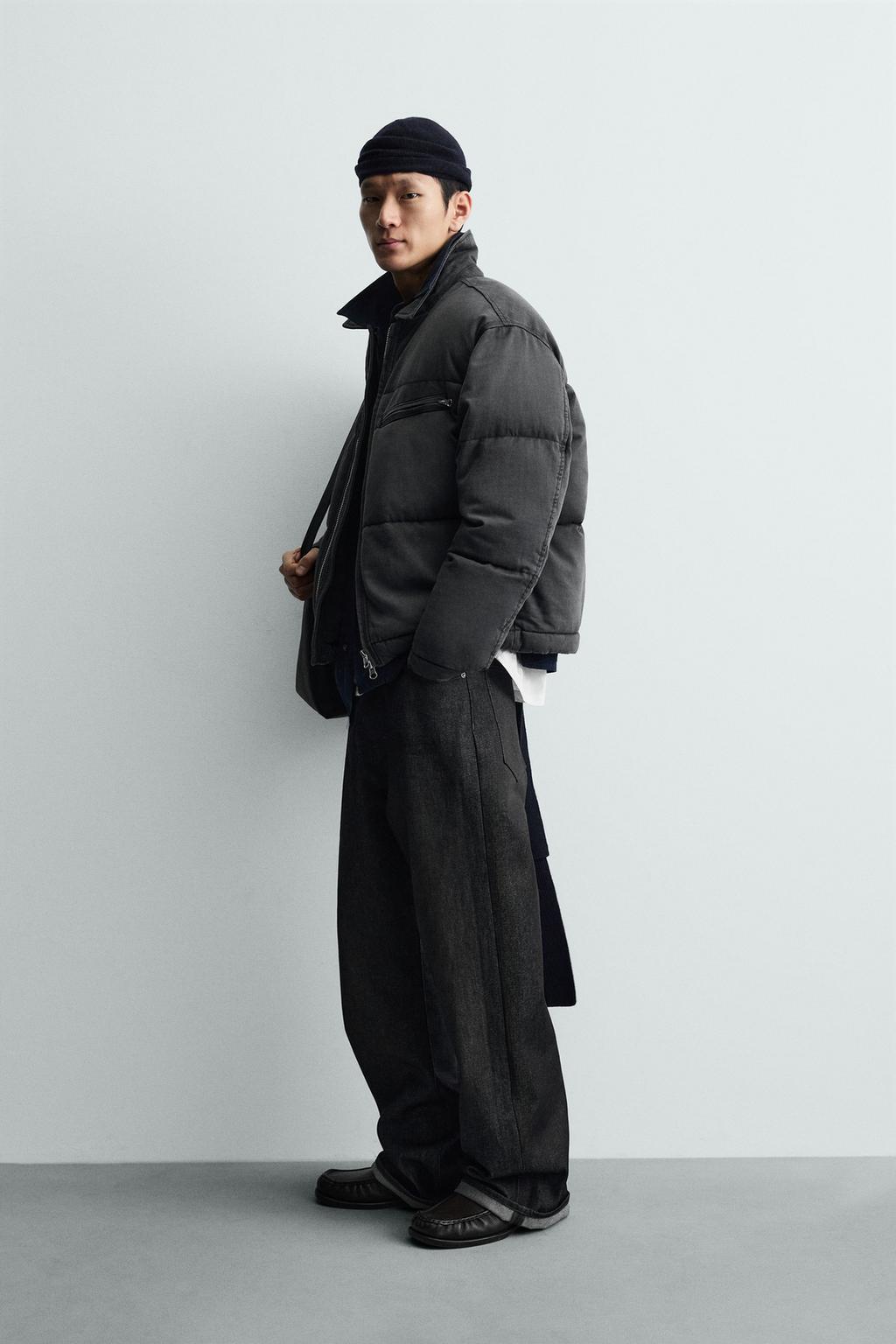 УТЕПЛЕННАЯ ДЖИНСОВАЯ КУРТКА С ЭФФЕКТОМ ПОТЕРТОСТИ