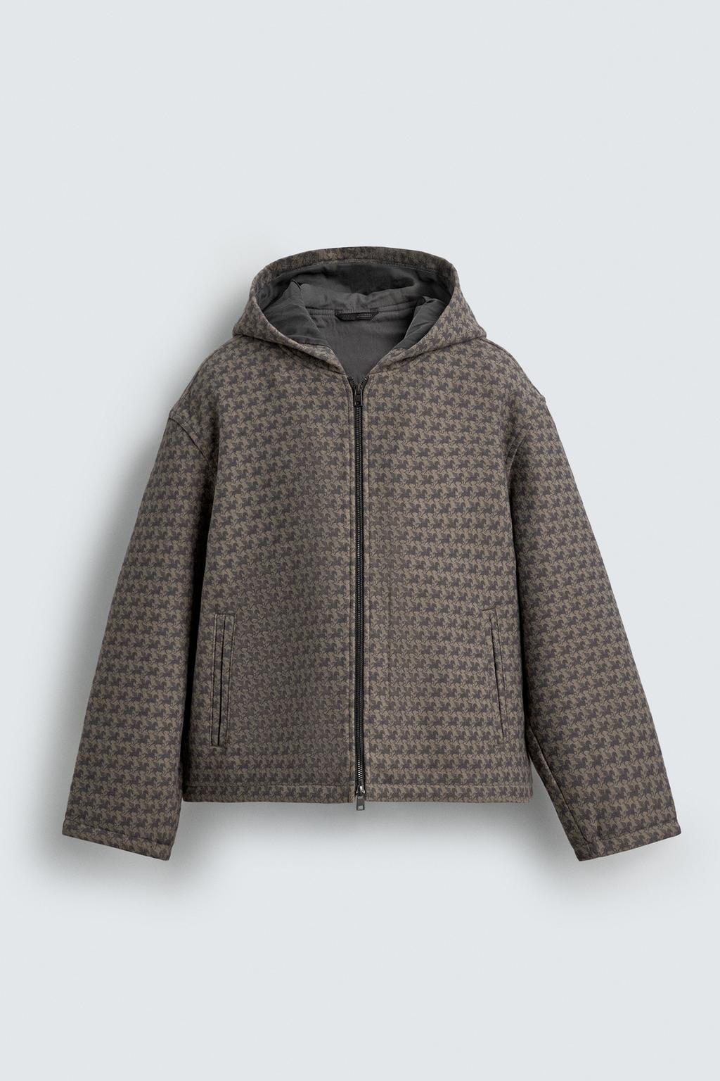 КУРТКА С КАПЮШОНОМ И ПРИНТОМ ЛОШАДЕЙ