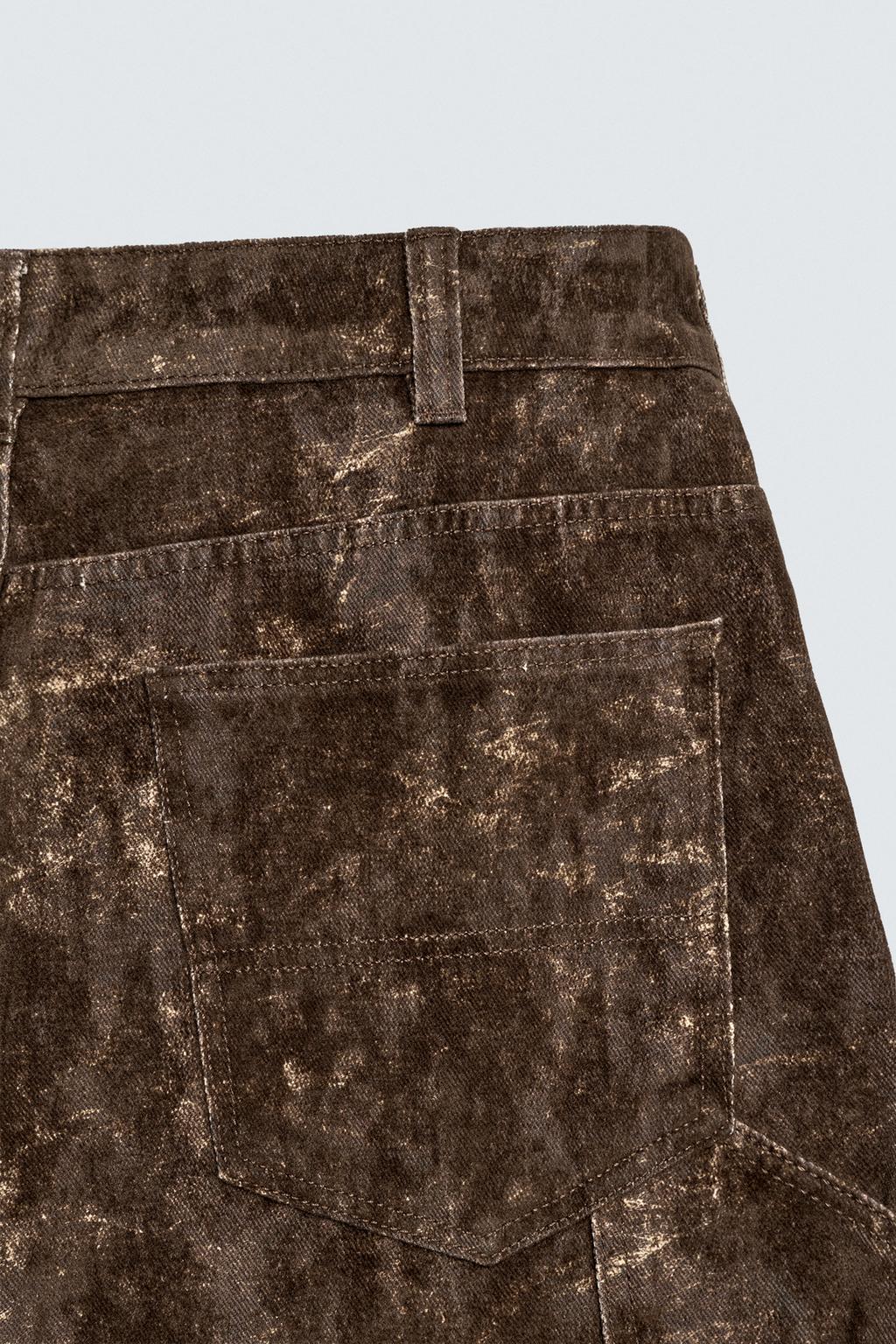 БРЮКИ КАРГО С АБСТРАКТНЫМ ПРИНТОМ