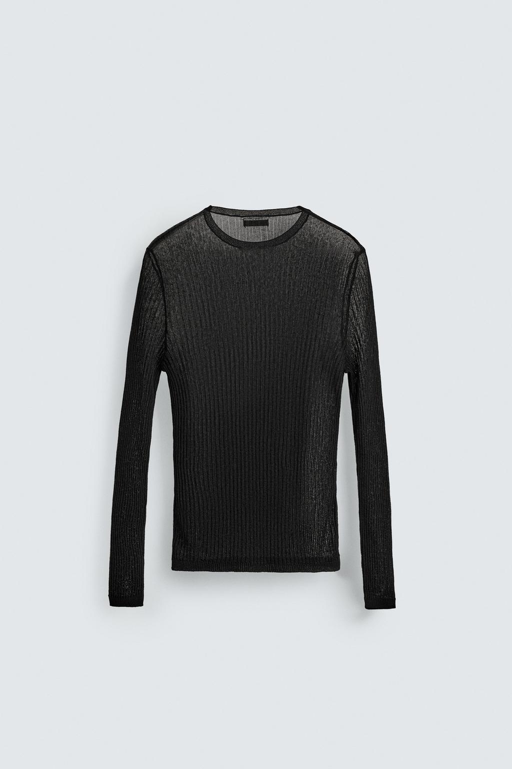 ПОЛУПРОЗРАЧНЫЙ СВИТЕР SLIM FIT