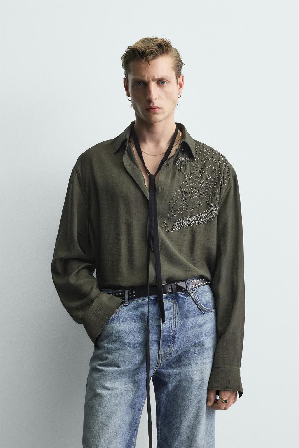 РУБАШКА С ВЫШИВКОЙ И СТРАЗАМИ LIMITED EDITION