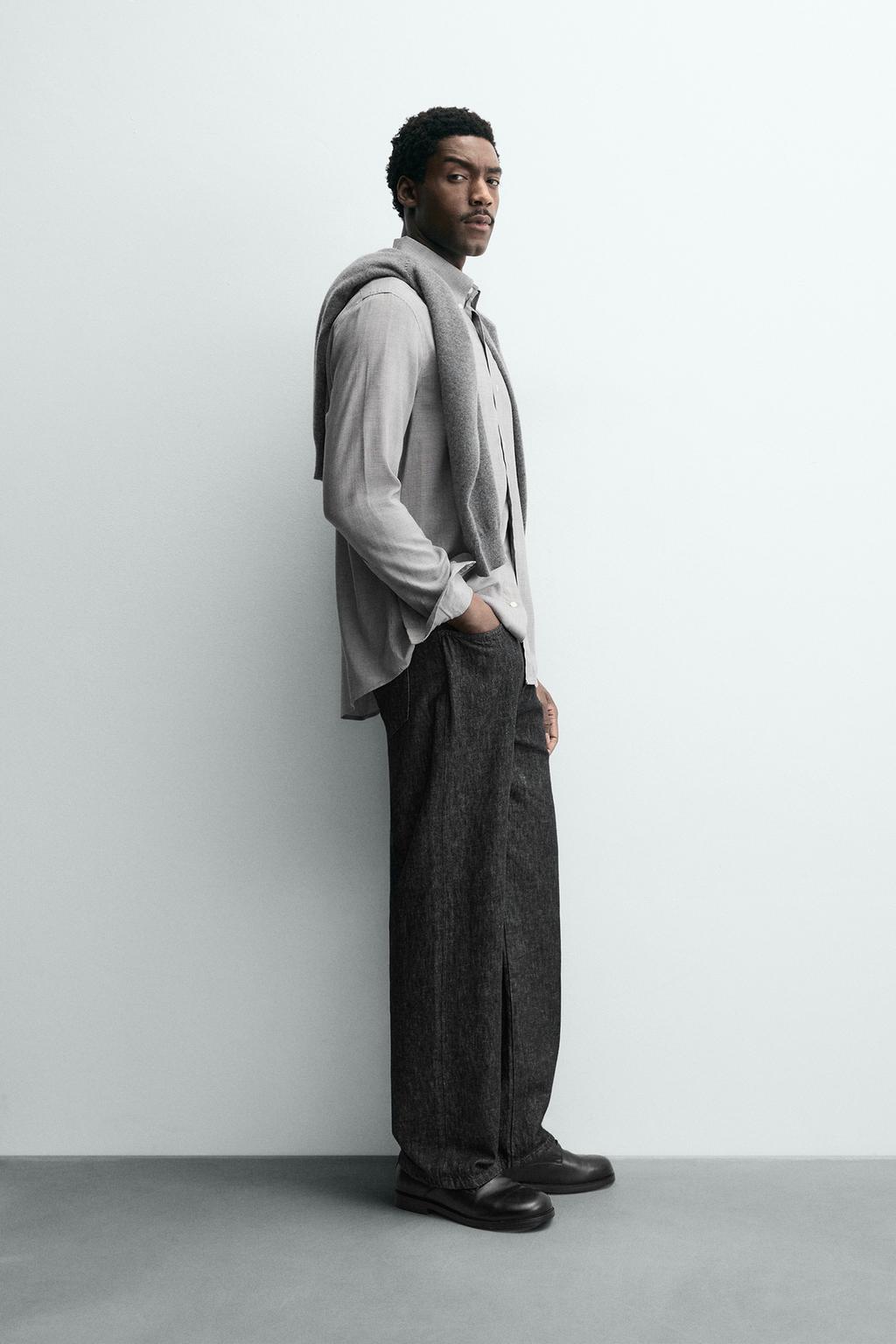 РУБАШКА ИЗ ВИСКОЗЫ И ШЕРСТИ В КЛЕТКУ