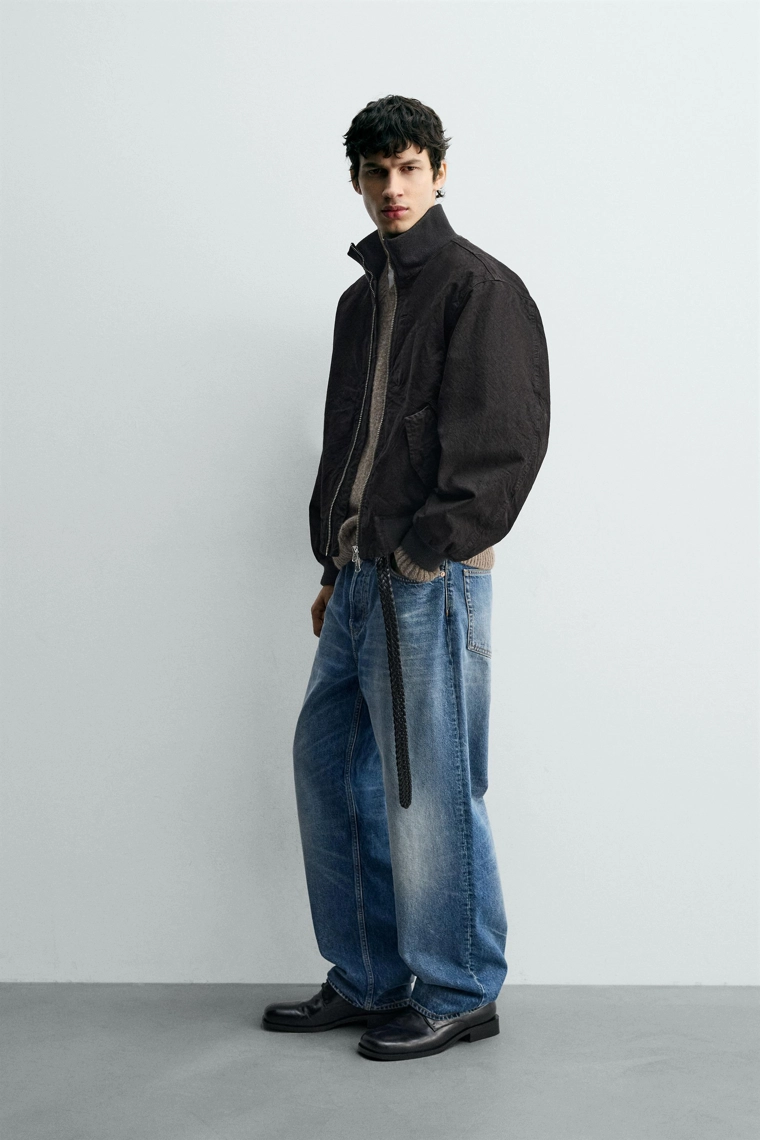 БОМБЕР ИЗ МЯТОЙ ТКАНИ