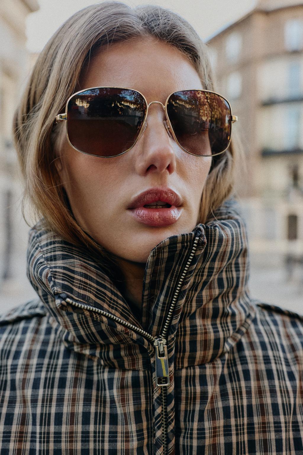 СТЕГАНЫЙ АНОРАК В КЛЕТКУ