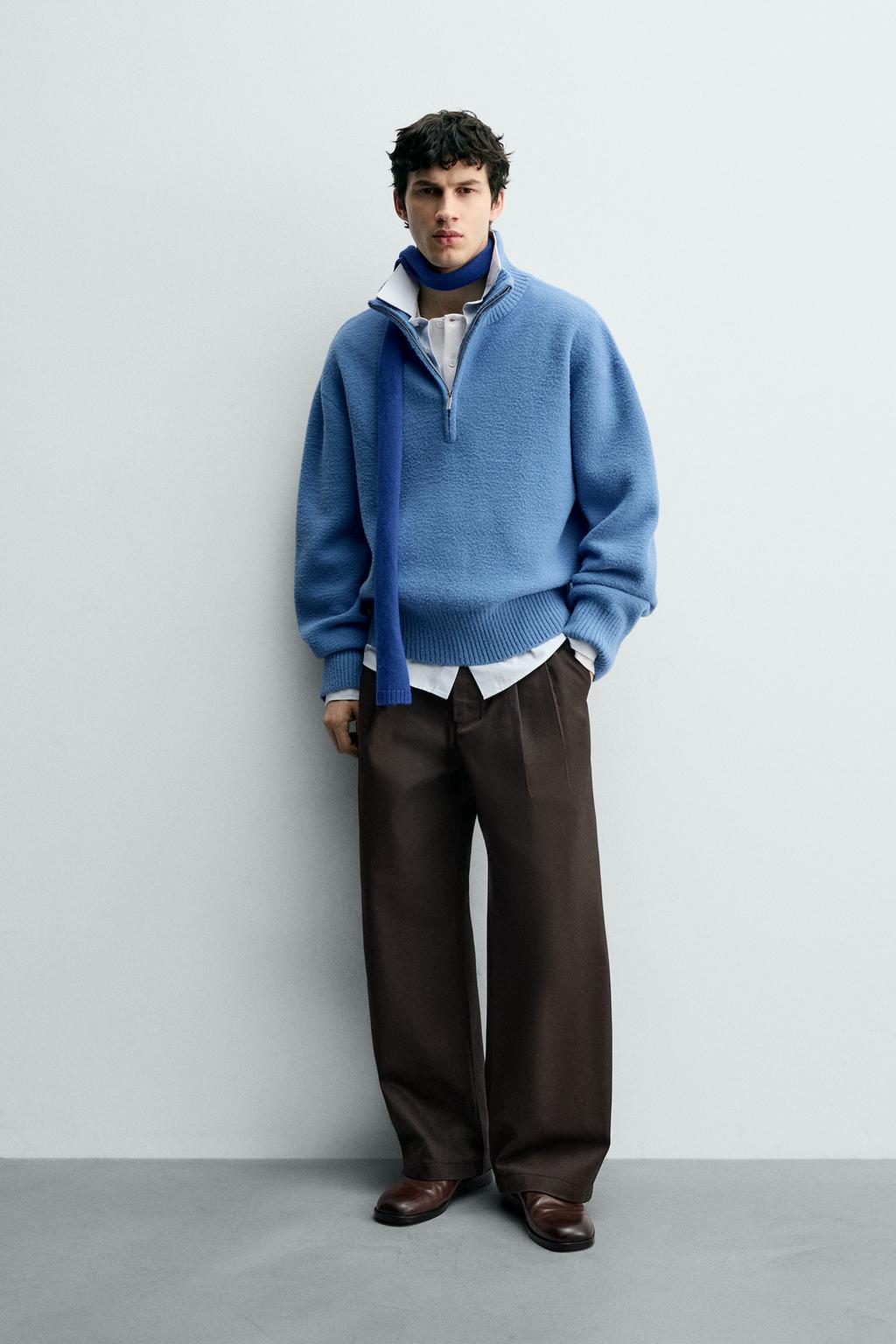 ДЖЕМПЕР СВОБОДНОГО КРОЯ С ТЕКСТУРОЙ