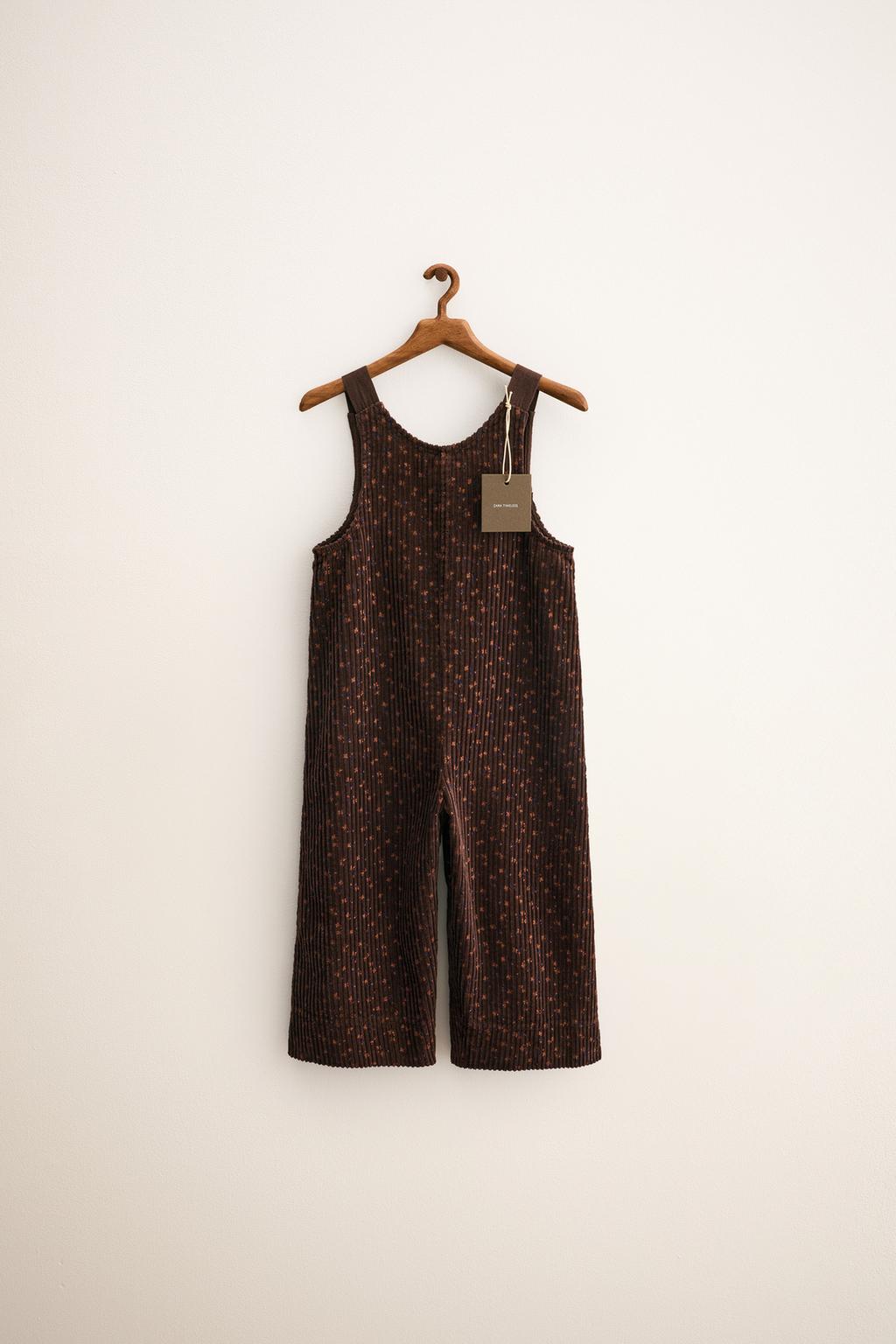 ZARA TIMELESS - ВЕЛЬВЕТОВЫЙ КОМБИНЕЗОН С ЦВЕТОЧНЫМ ПРИНТОМ