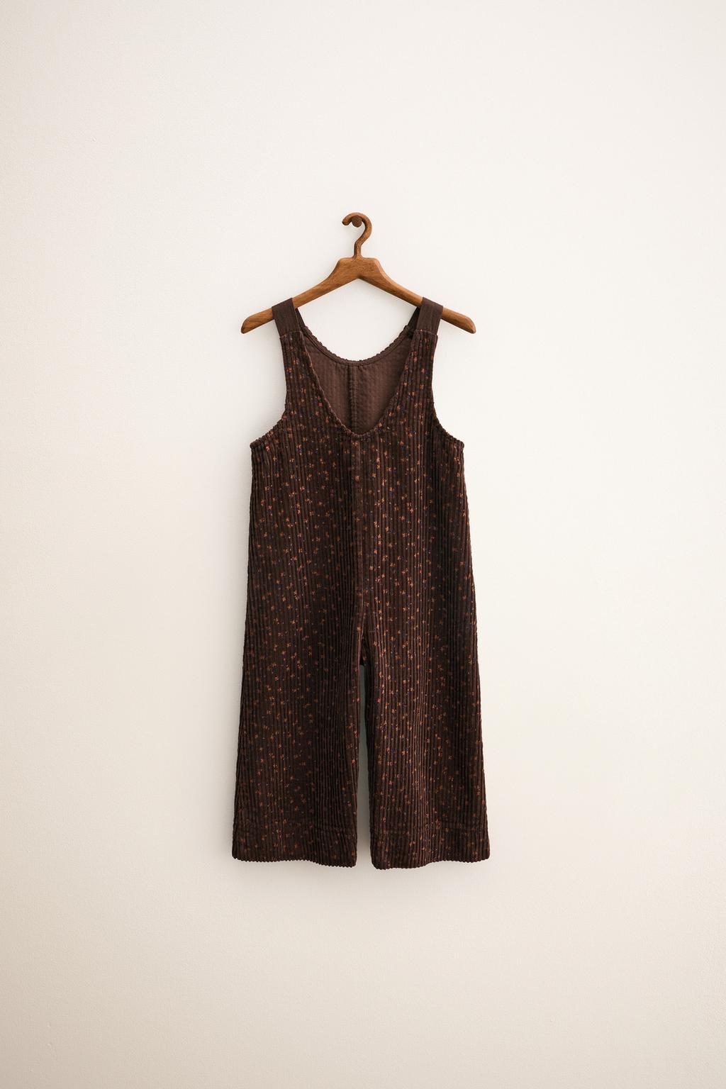 ZARA TIMELESS - ВЕЛЬВЕТОВЫЙ КОМБИНЕЗОН С ЦВЕТОЧНЫМ ПРИНТОМ