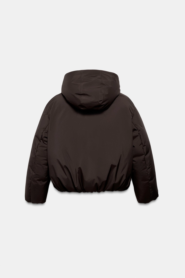 СТЕГАНЫЙ АНОРАК С КАПЮШОНОМ WATER REPELLENT WINDPROOF