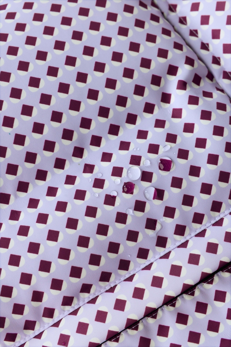 Пуховик с геометрическим принтом и перьями recco® из коллекции лыжной одежды, водонепроницаемый и защищающий от ветра