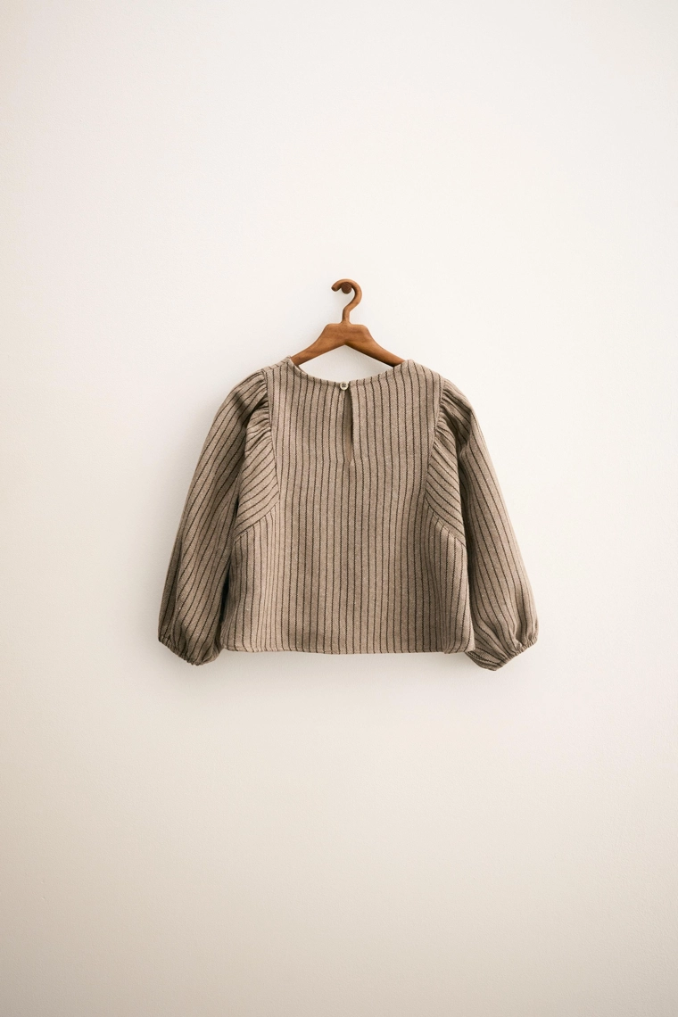 ZARA TIMELESS — ПОЛОСАТАЯ БЛУЗА С ШЕРСТЬЮ