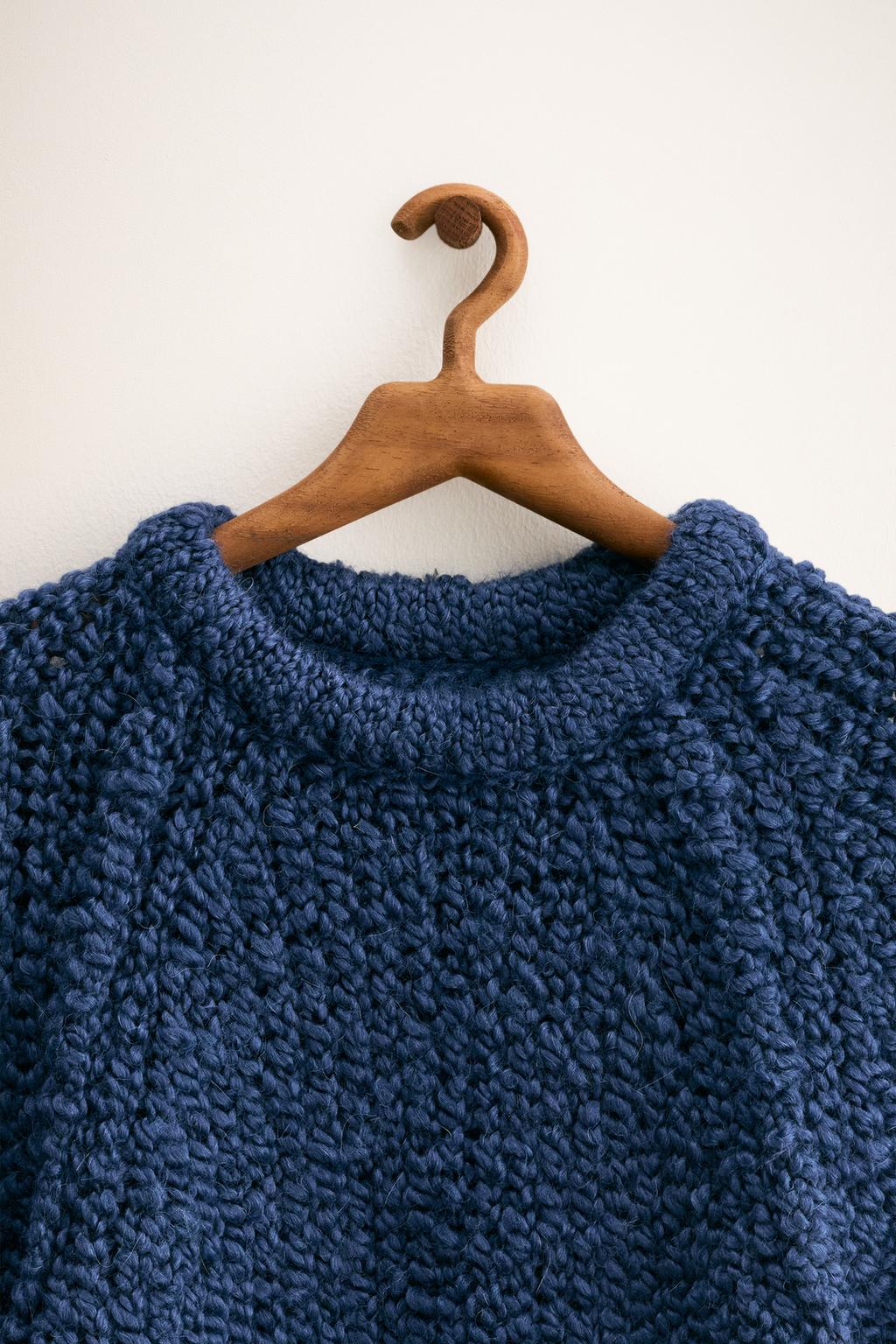 ZARA TIMELESS — СВИТЕР КРУПНОЙ ВЯЗКИ ИЗ ШЕРСТИ И АЛЬПАКИ