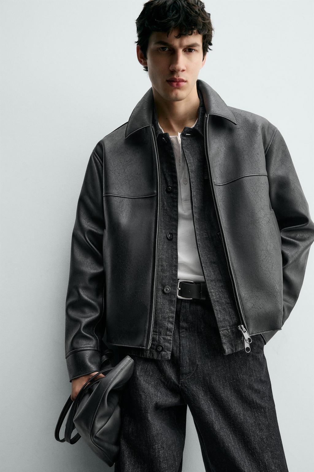 КУРТКА ИЗ ИСКУССТВЕННОЙ КОЖИ