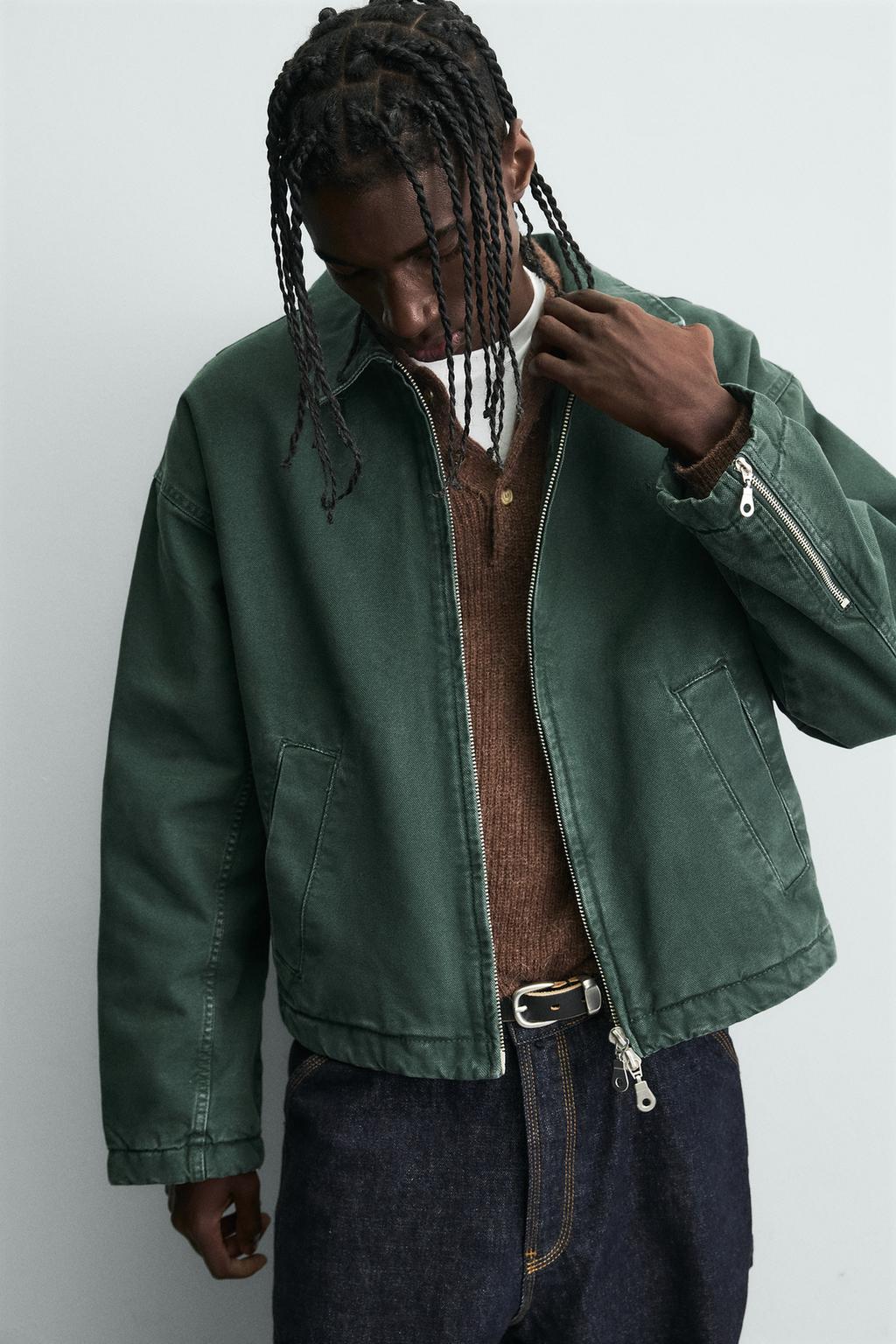 УКОРОЧЕННАЯ ДЖИНСОВАЯ КУРТКА