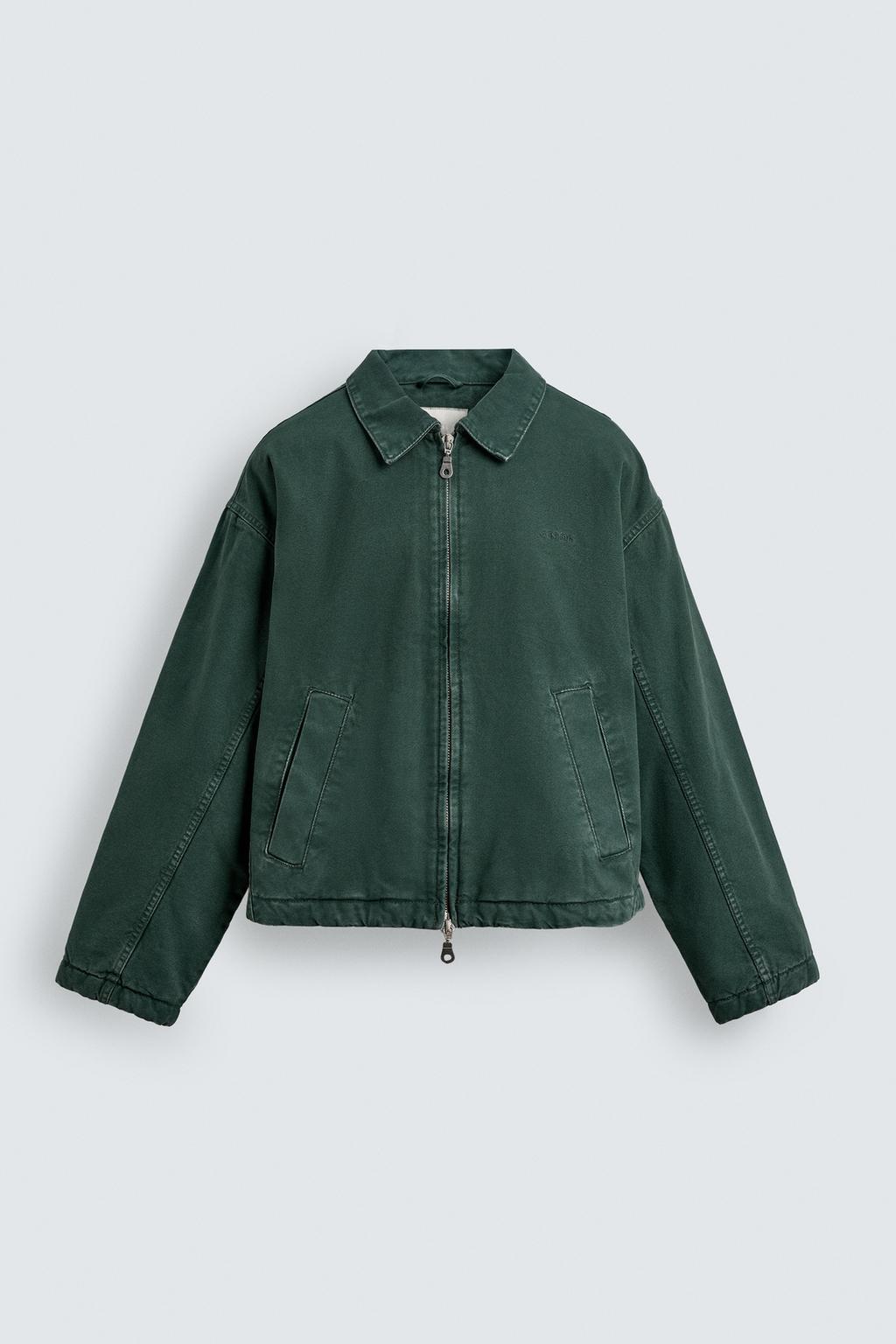 УКОРОЧЕННАЯ ДЖИНСОВАЯ КУРТКА