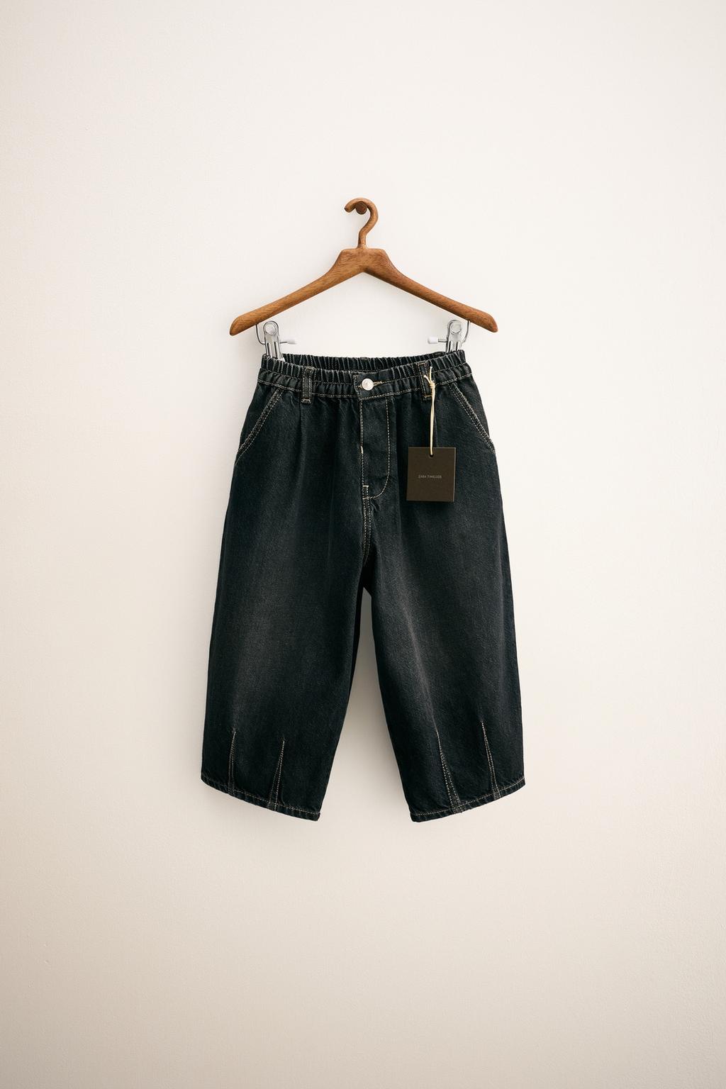 ZARA TIMELESS - ДЖИНСЫ BALLOON FIT С ЗАЩИПАМИ