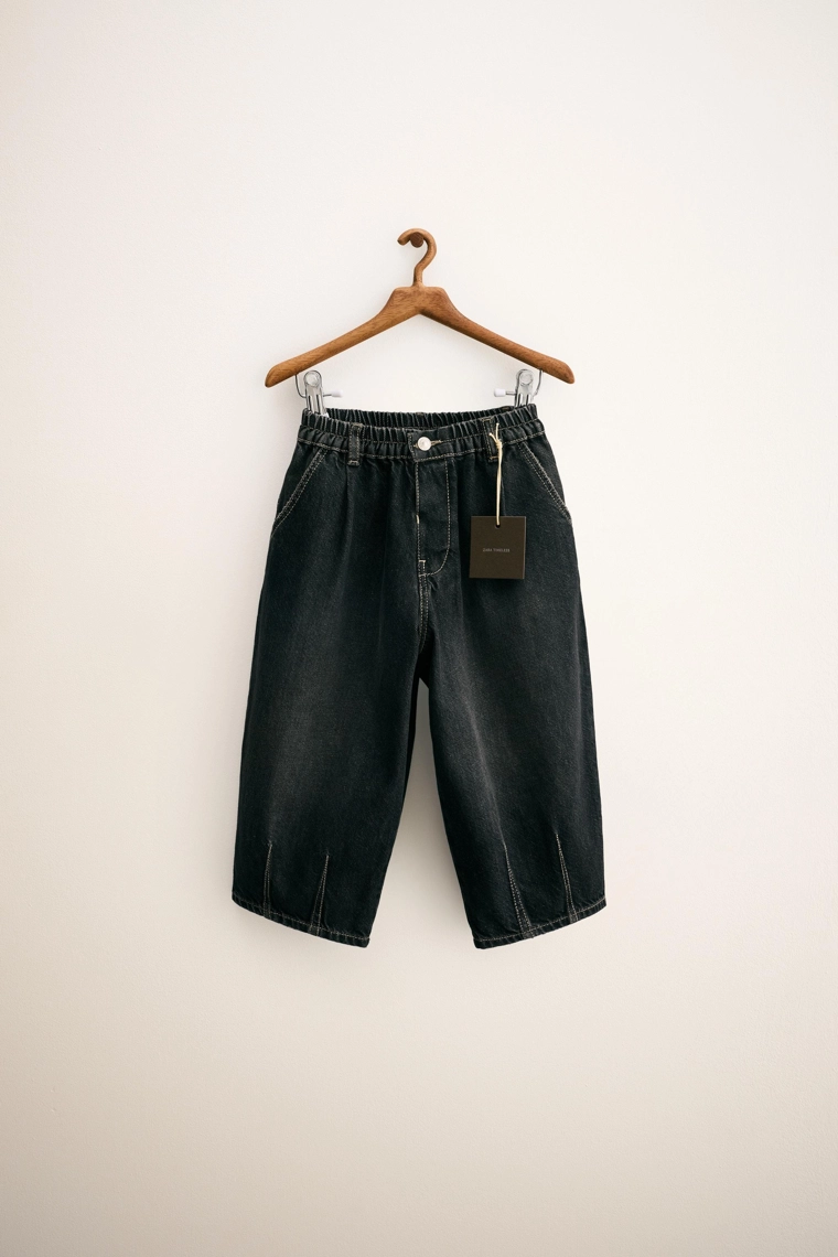 ZARA TIMELESS - ДЖИНСЫ BALLOON FIT С ЗАЩИПАМИ