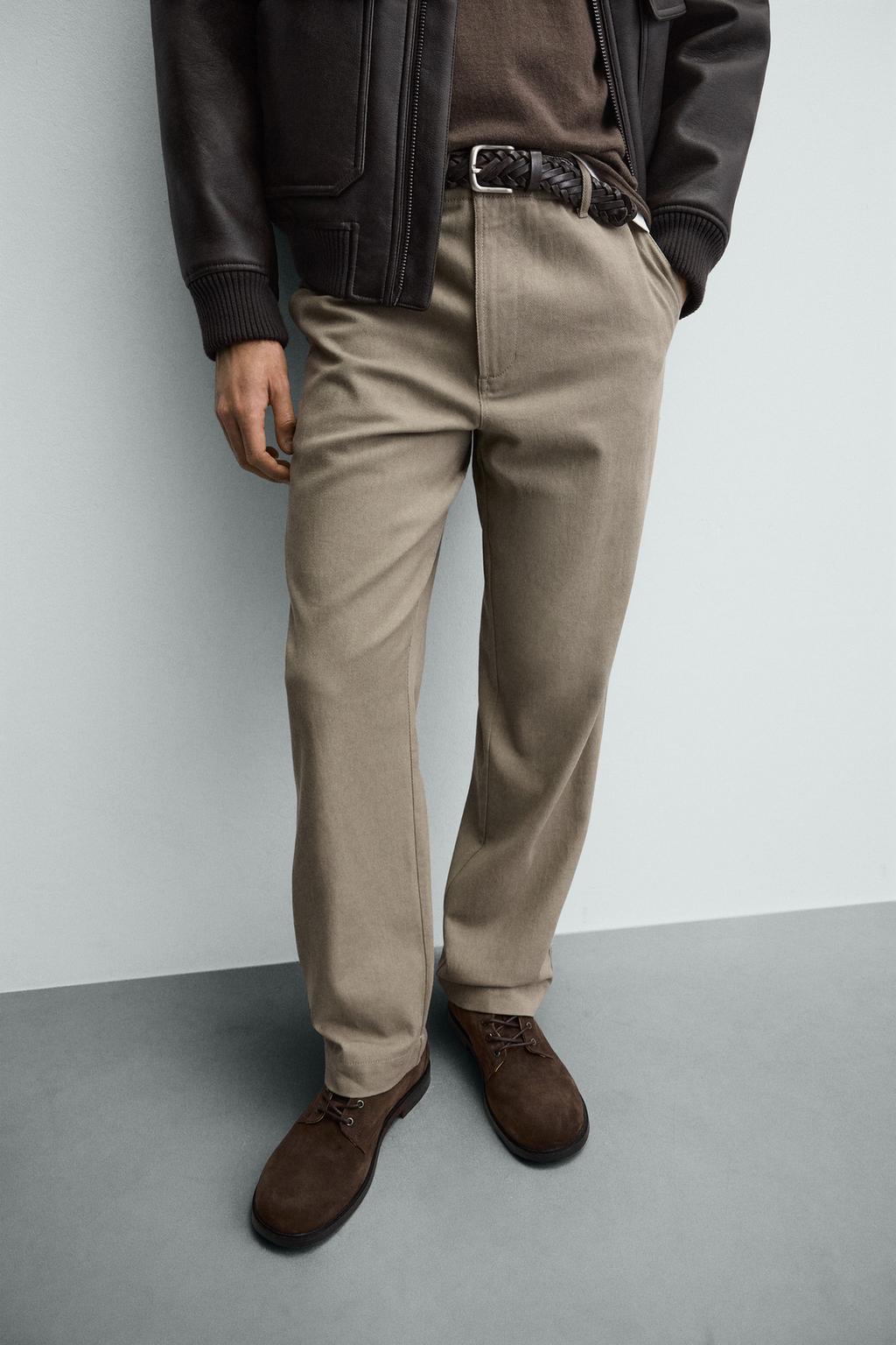 БРЮКИ ЧИНОС С ЭФФЕКТОМ ПОТЕРТОСТИ