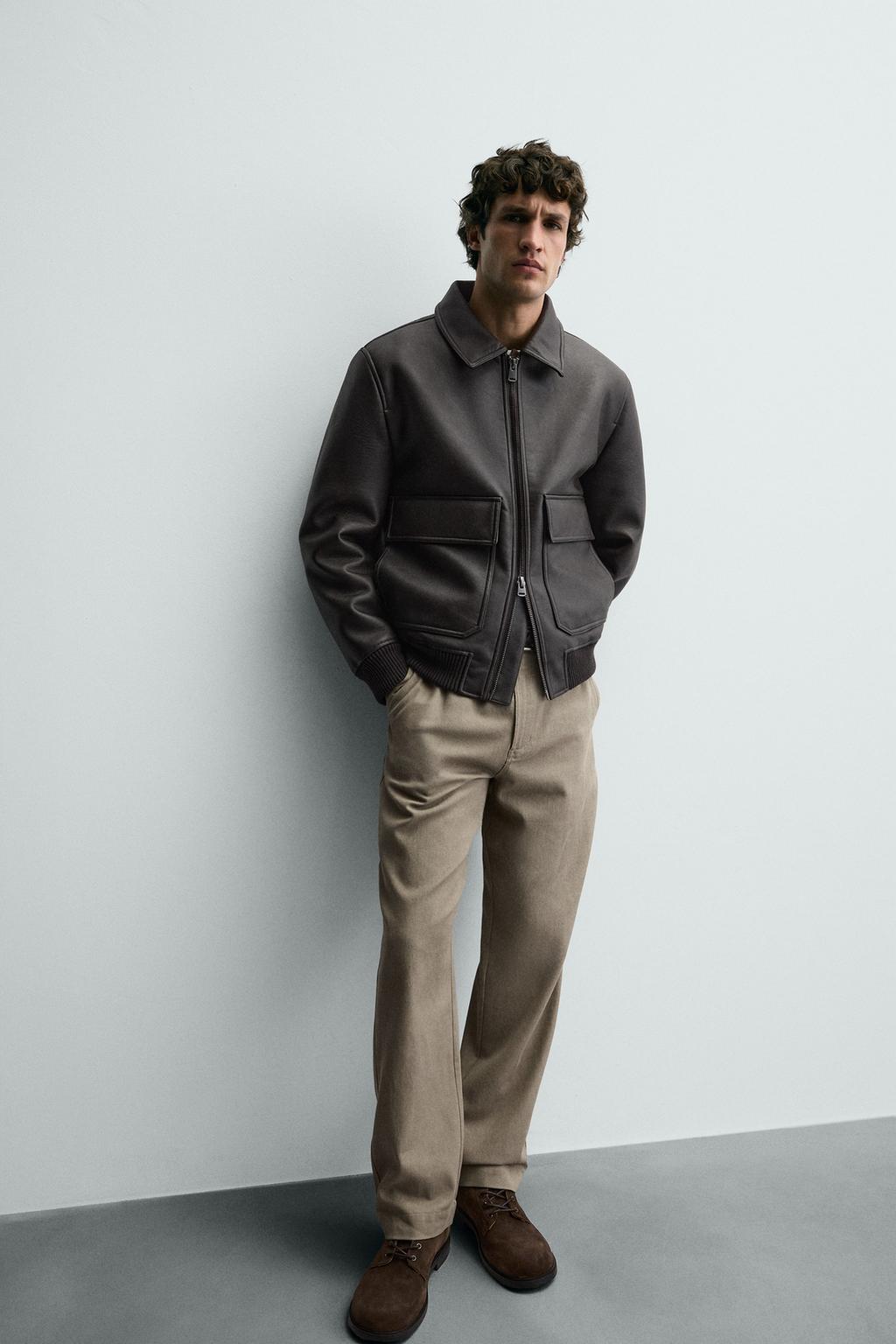 БРЮКИ ЧИНОС С ЭФФЕКТОМ ПОТЕРТОСТИ