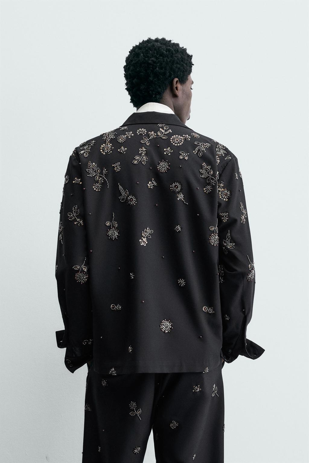 Рубашка полупрозрачная с пайетками limited edition