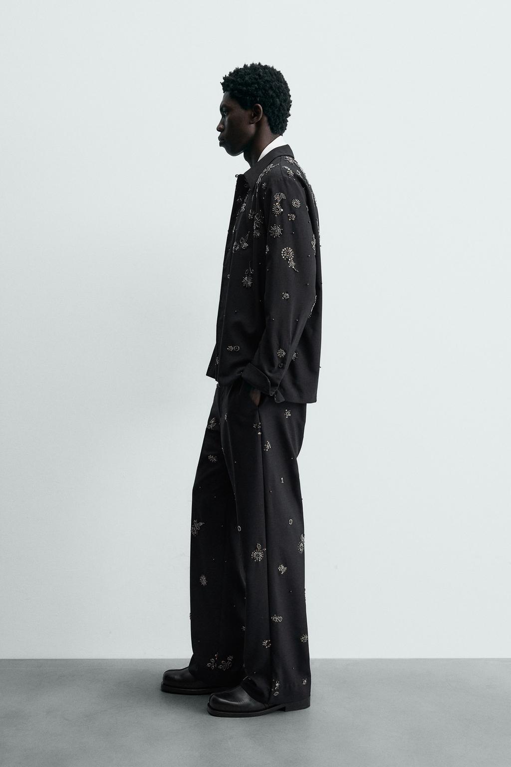 Рубашка полупрозрачная с пайетками limited edition