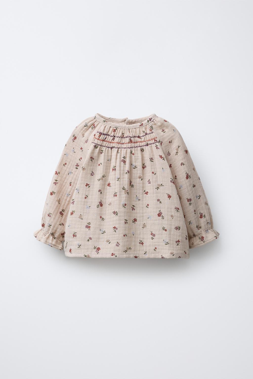 РУБАШКА ИЗ БАМБУКА С ЦВЕТОЧНЫМ ПРИНТОМ