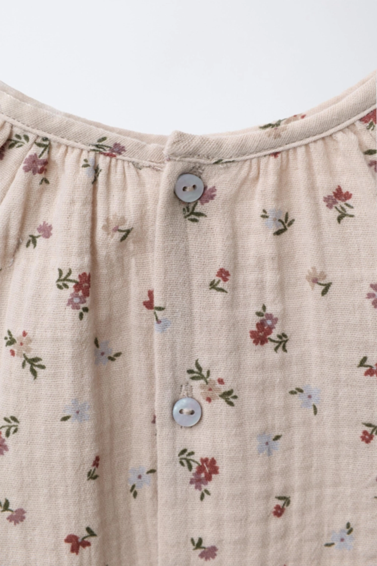 РУБАШКА ИЗ БАМБУКА С ЦВЕТОЧНЫМ ПРИНТОМ