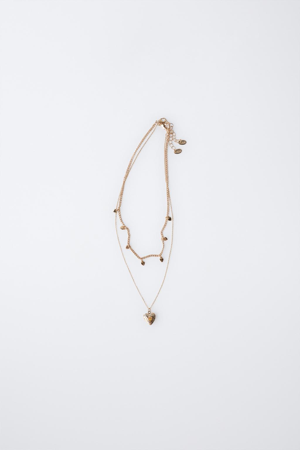 Набор из двух сердец на цепочке