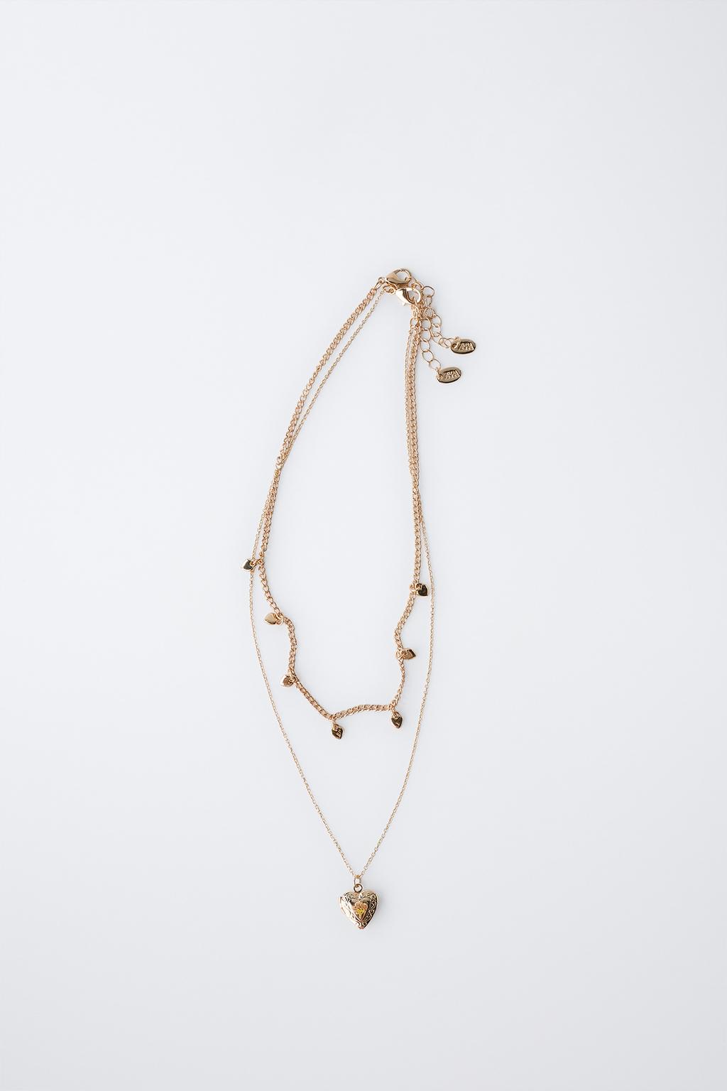 Набор из двух сердец на цепочке