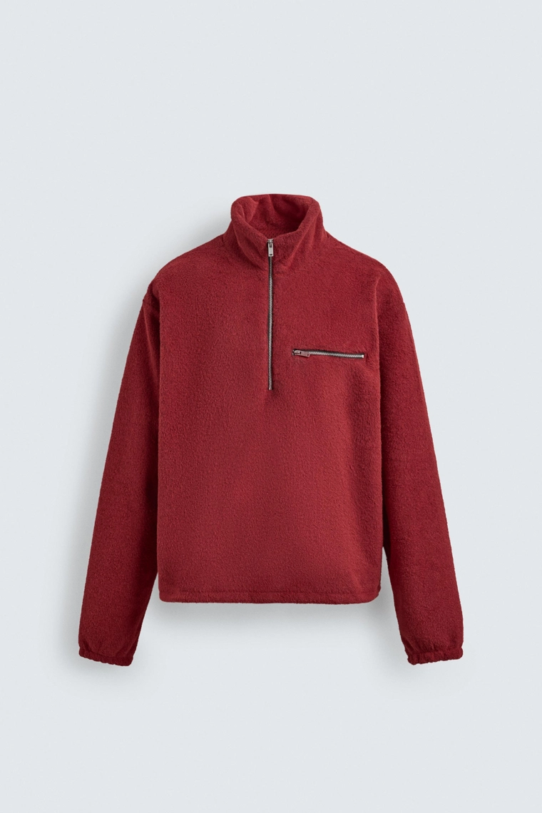 ТОЛСТОВКА ИЗ ПОЛАРФЛИСА С ВОРОТНИКОМ НА МОЛНИИ